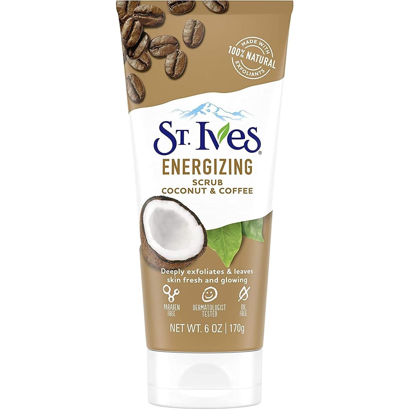 Exfoliante Facial St. Ives Coco y Café 170g - 100% Natural