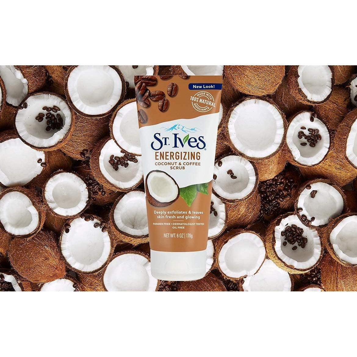 Exfoliante Facial St. Ives Coco y Café 170g - 100% Natural