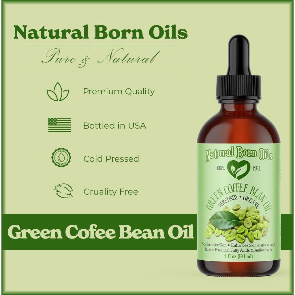 Aceite de Grano de Café Verde Orgánico Natural Born Oils 226g