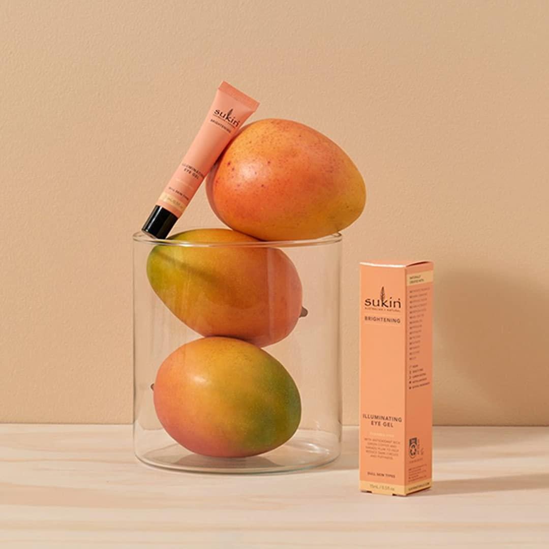 Gel Iluminador para Ojos Sukin con Café Verde y Ciruela Kakadu 14g