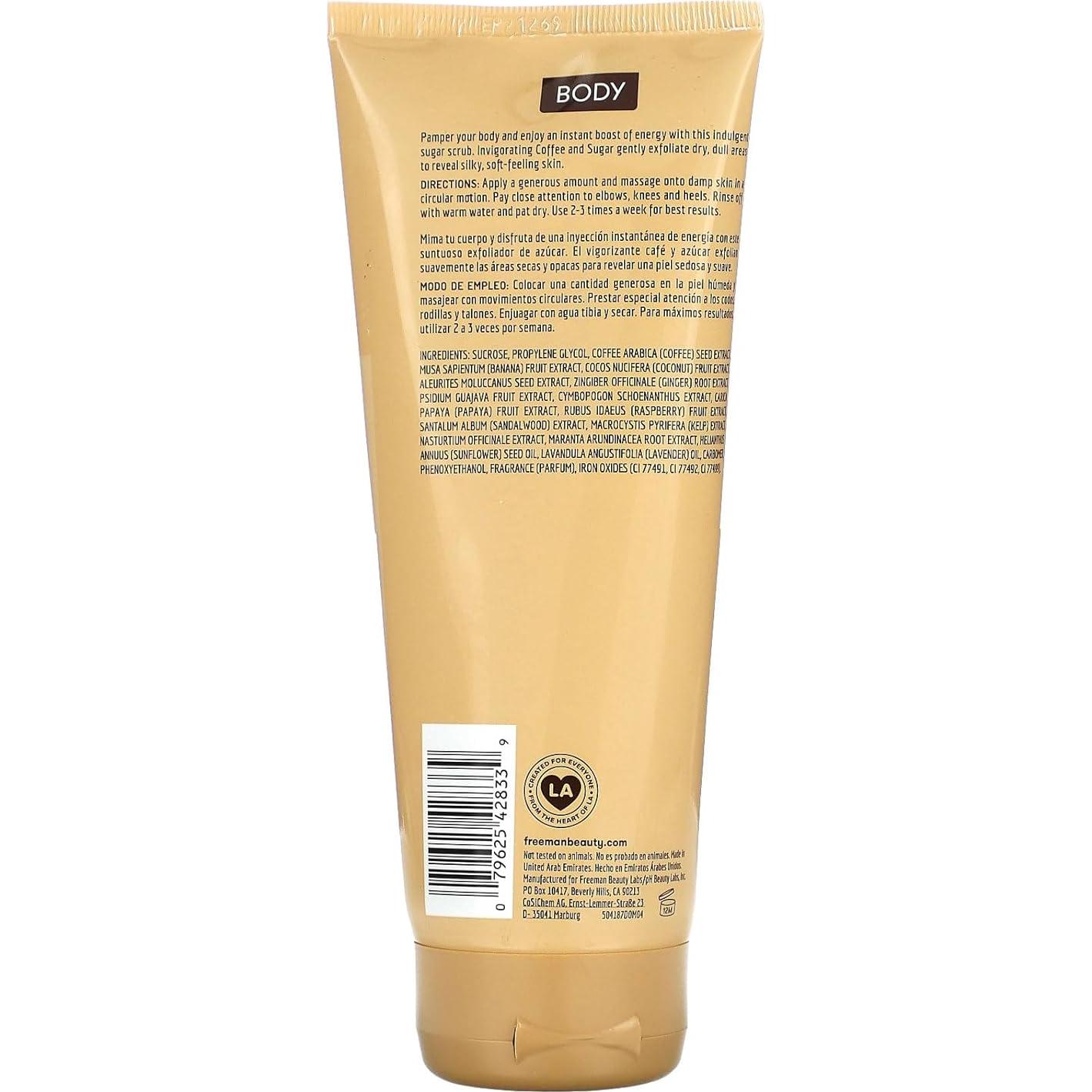 Exfoliante Corporal Freeman de Azúcar y Café 170 g