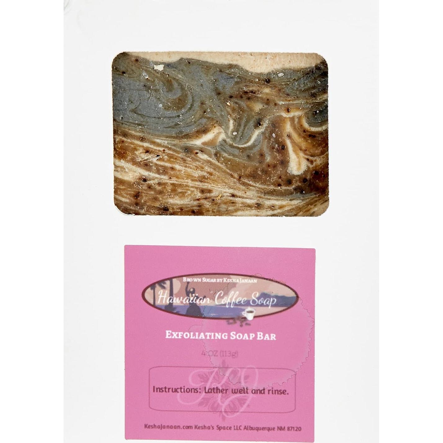 Barra de Jabón Natural Café Hawaiano 113 g - Ingredientes Orgánicos