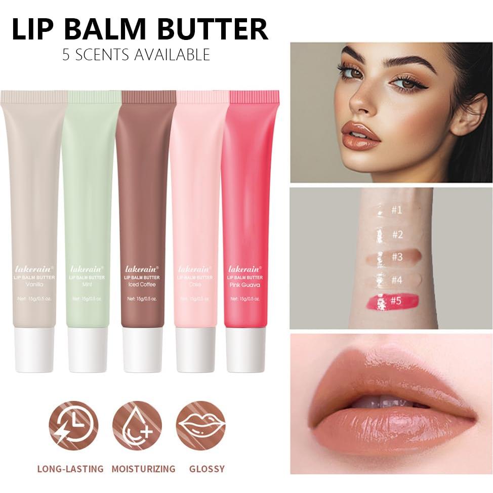 Bálsamo Labial Vegano FeiCuiYun 14.79ml Guayaba Rosa Hidratante
