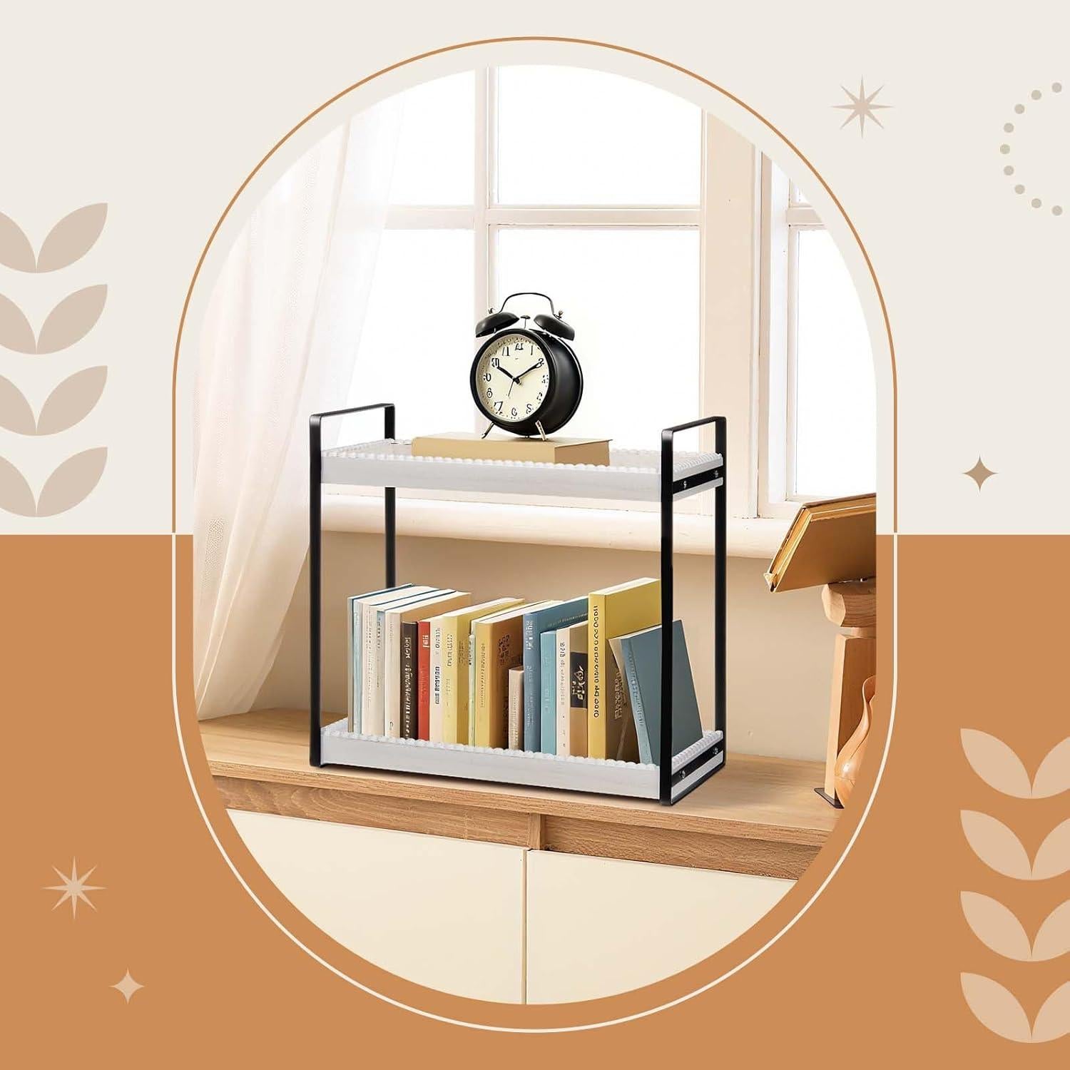 Organizador de Encimera de Baño DoubleFill MEE2610 2 Niveles Blanco