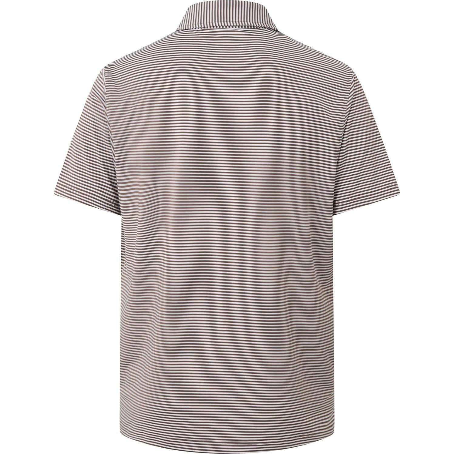 Camisa Polo de Golf para Hombres Blue Clover - Manga Corta Rayas