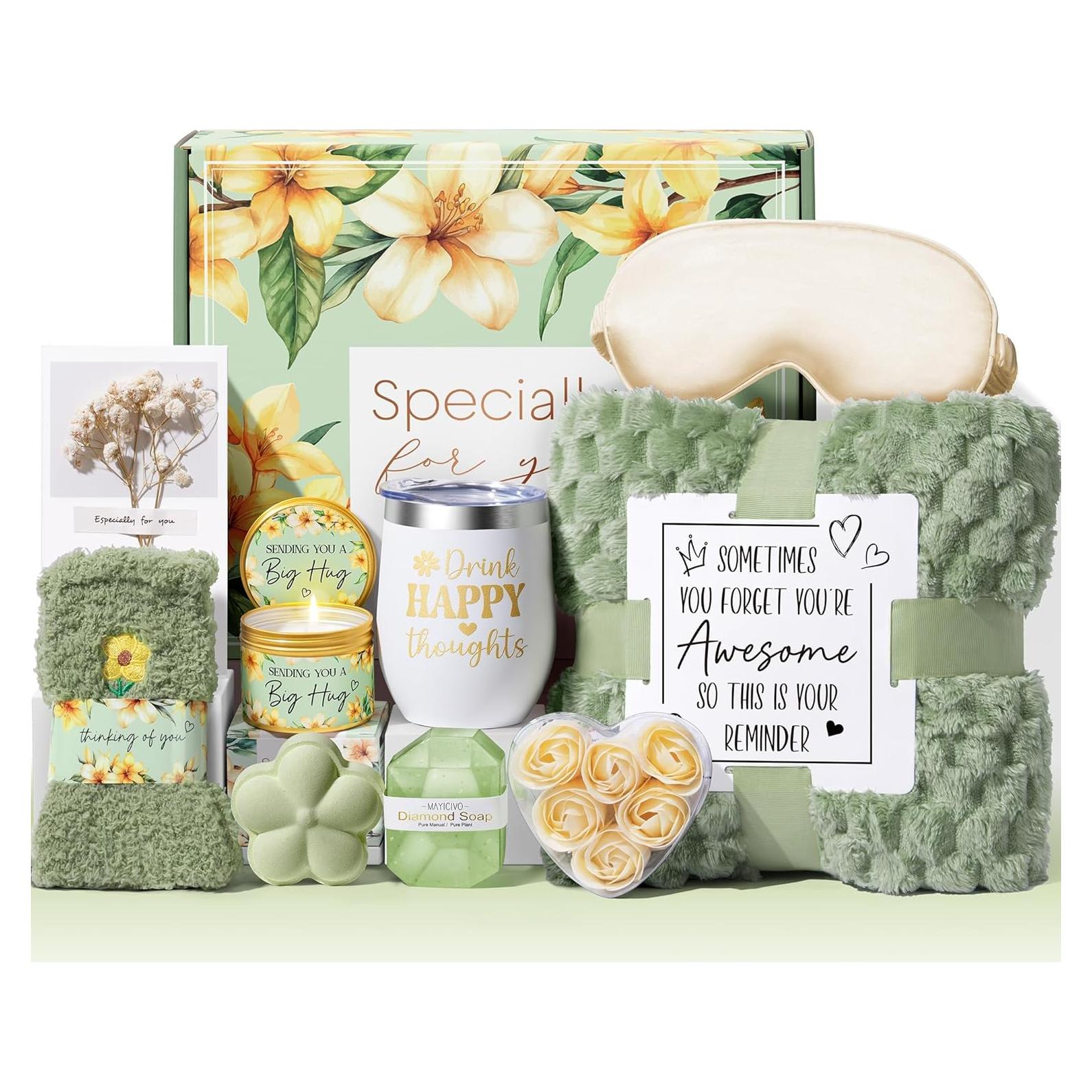 Canasta de Spa Relajante MAYICIVO Coco de Vainilla 10 Piezas