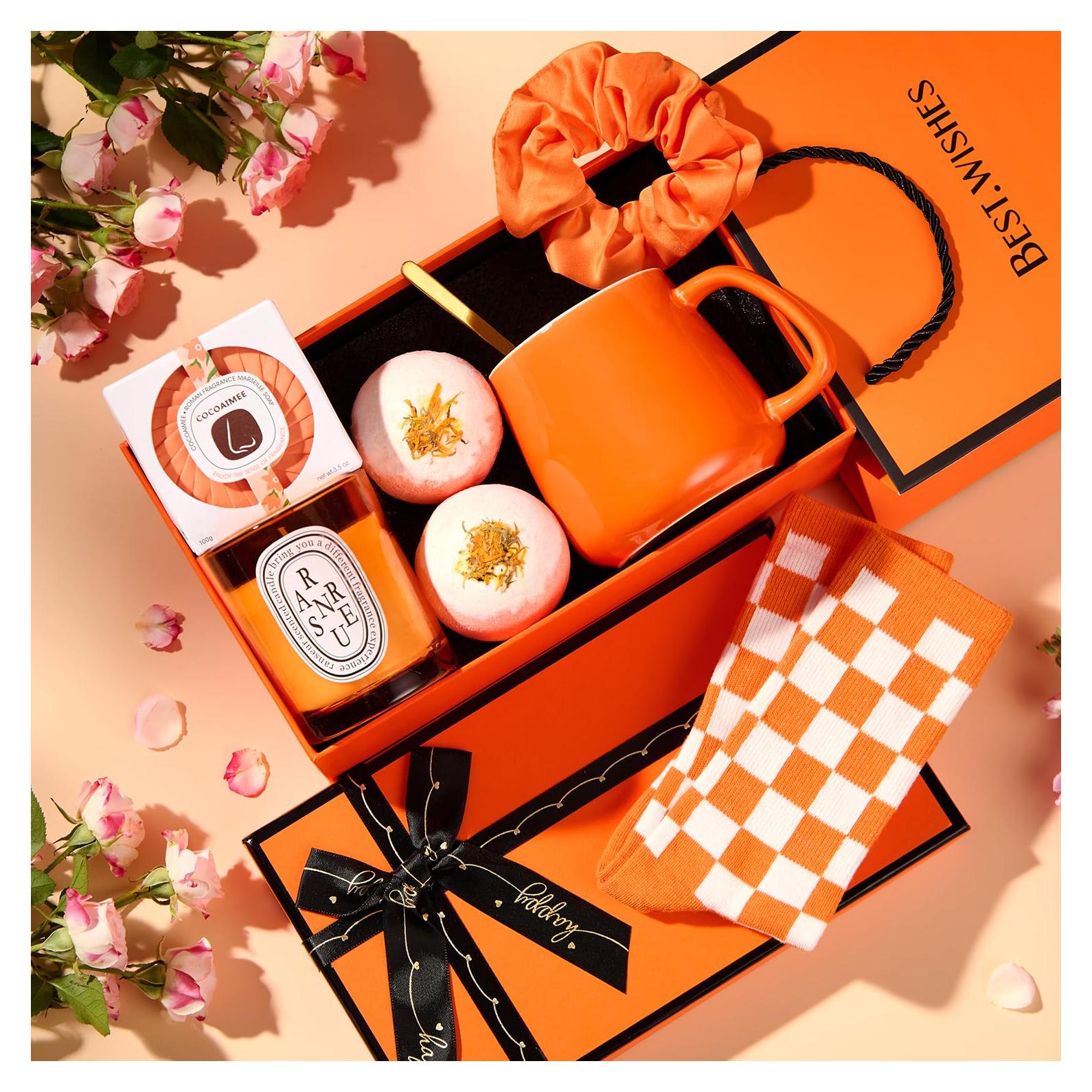 Set de Regalo Spa Naranja ComboJoy - 10 Piezas para Mujeres