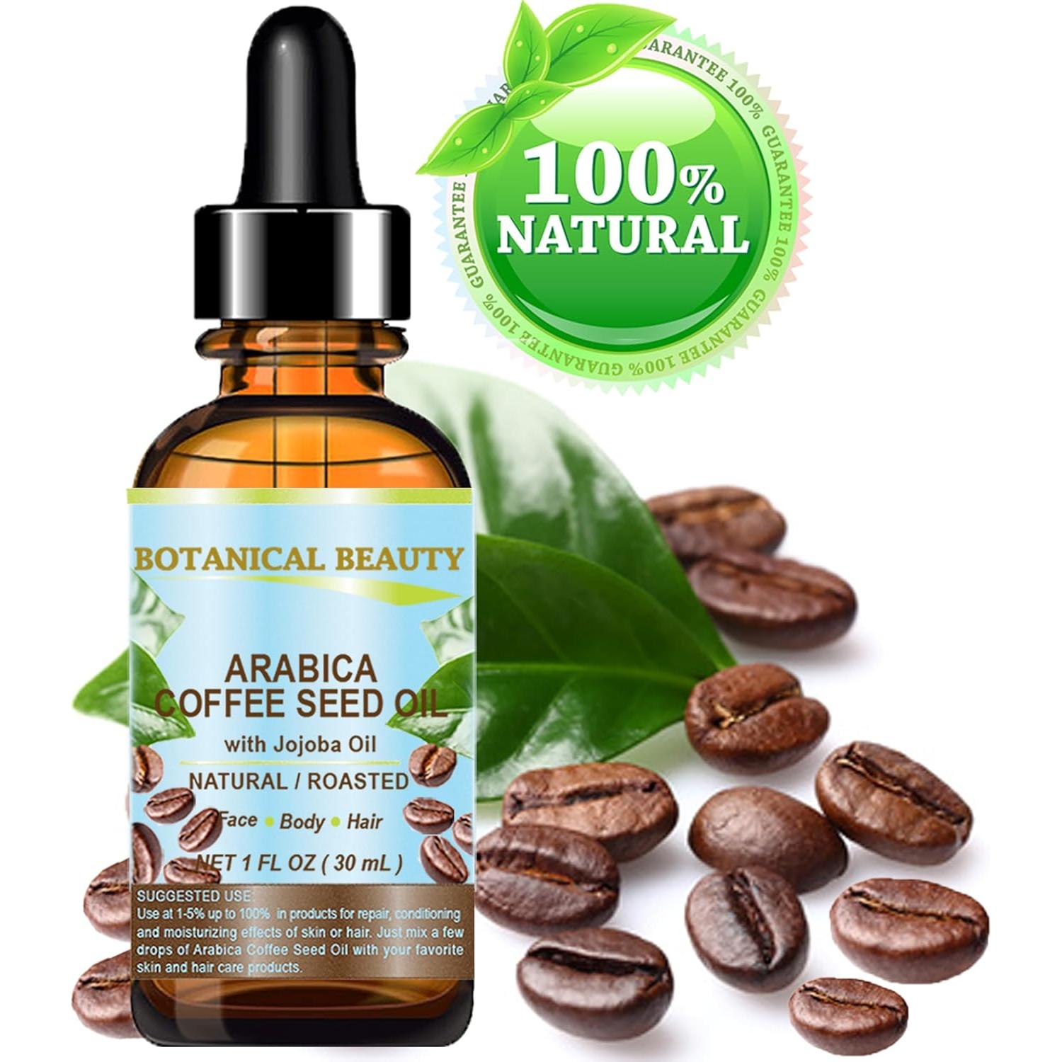 Aceite de Semilla de Café Arábica 100% Puro Belleza Botánica 30 ml