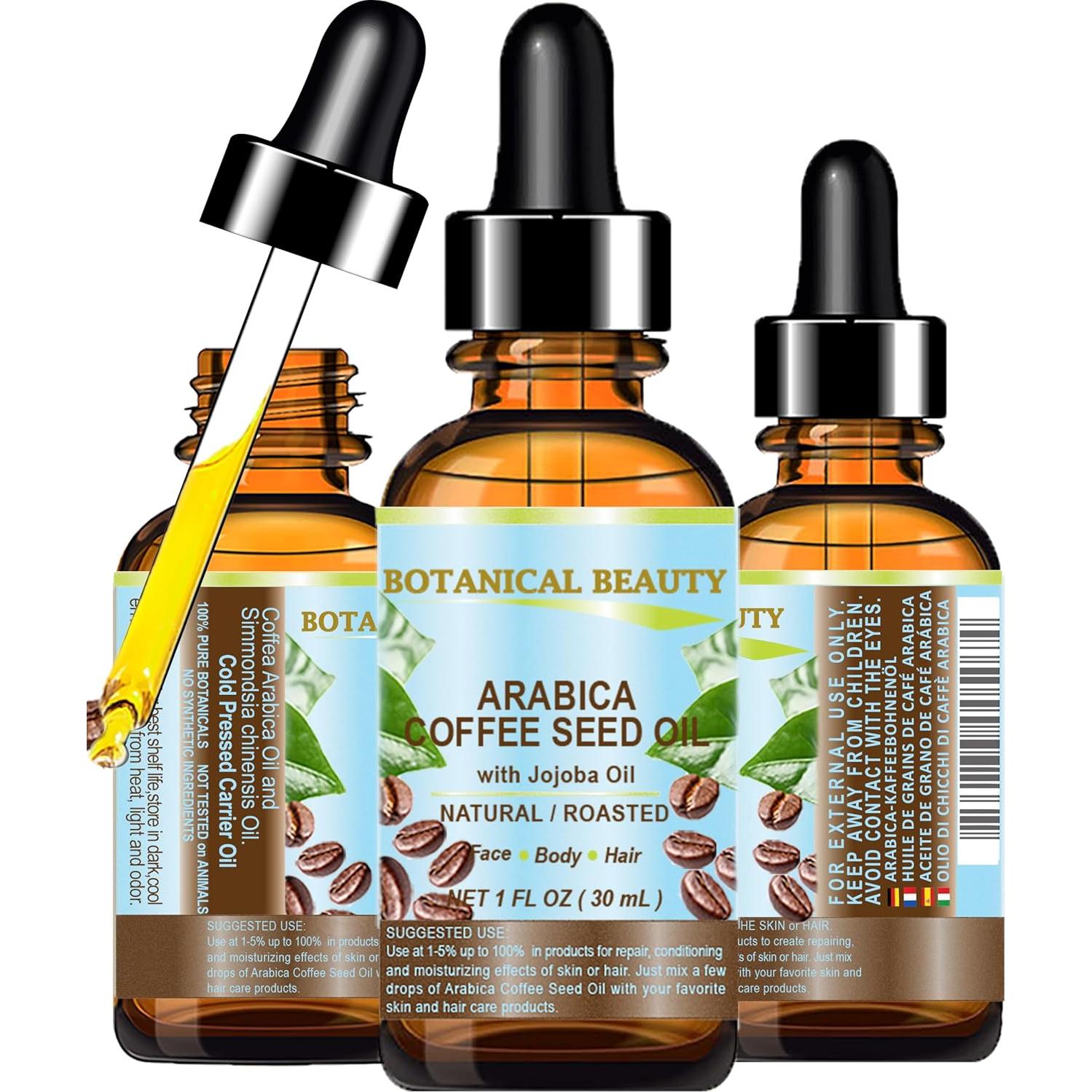 Aceite de Semilla de Café Arábica 100% Puro Belleza Botánica 30 ml