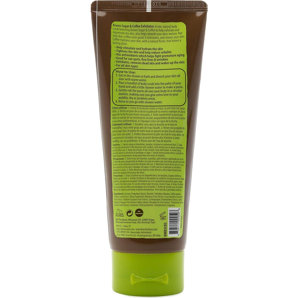 Exfoliante Corporal Biomiracle de Café y Azúcar Moreno 170g