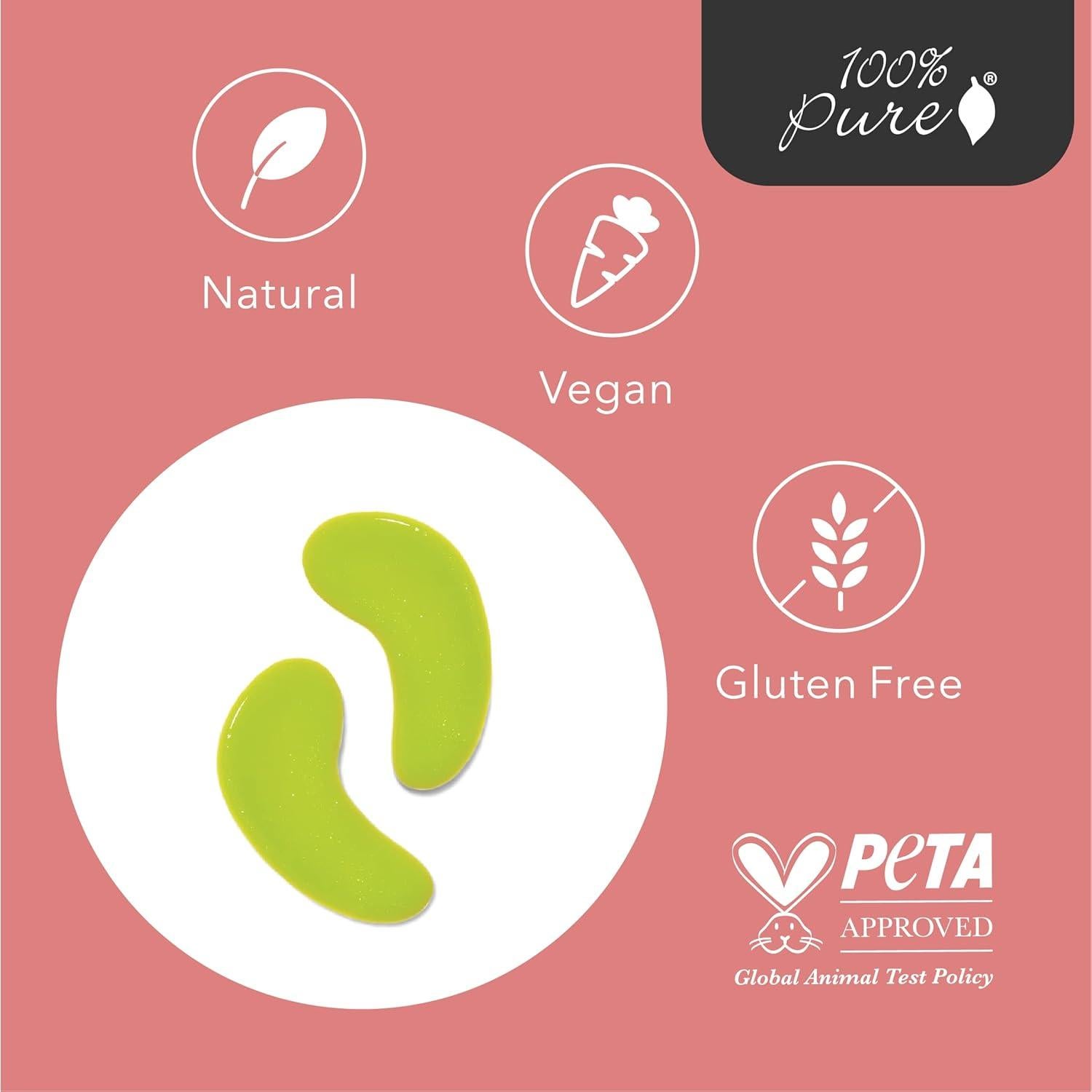 Parches Hidratantes para Ojos 100% PURO - 1 Paquete Vegano