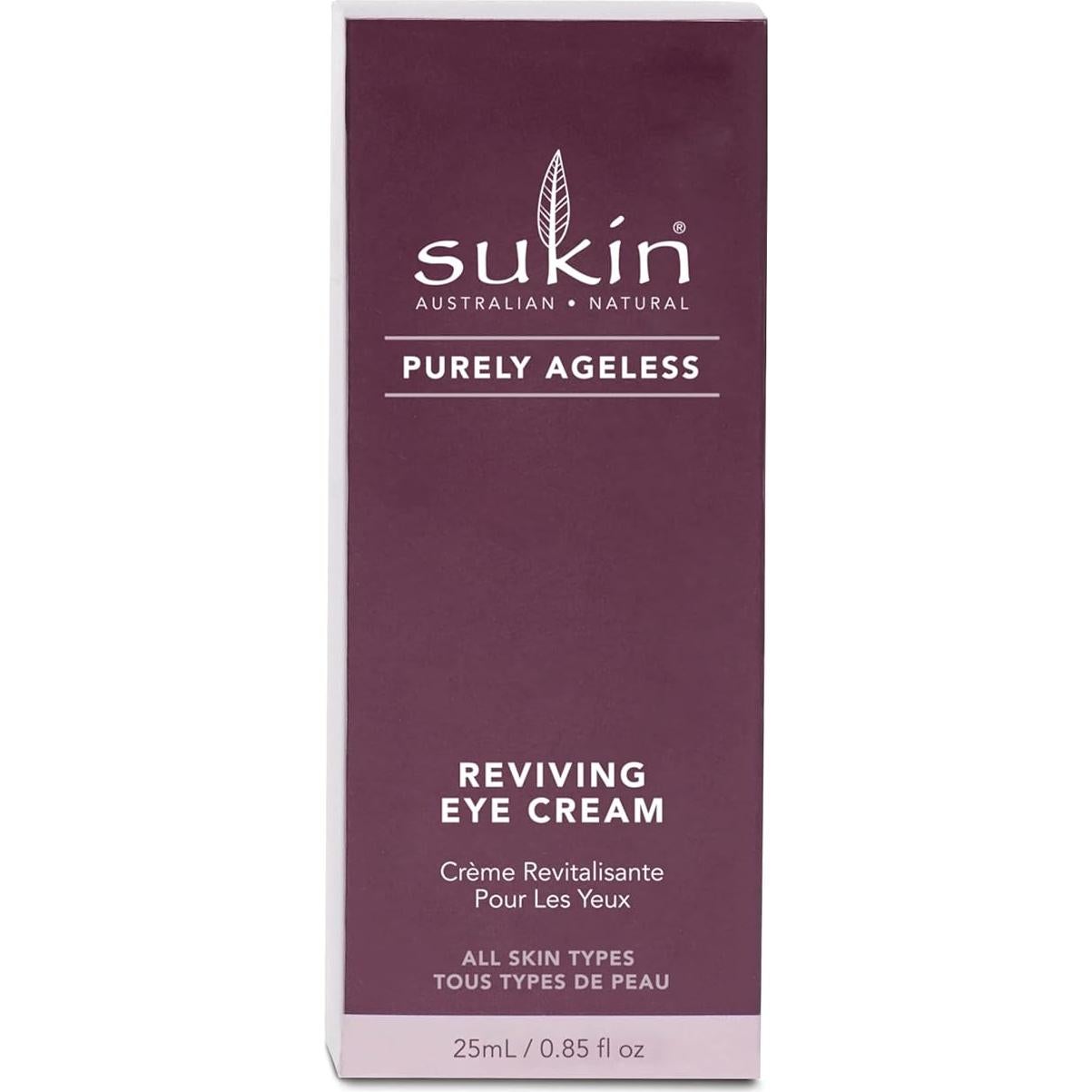 Crema Revitalizante para Ojos Sukin Purely Ageless 25 ml