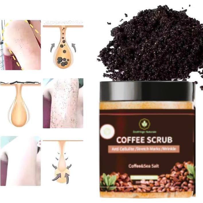 Exfoliante de Café 250 ml - Jojoba, Vitamina E, Anticelulitis