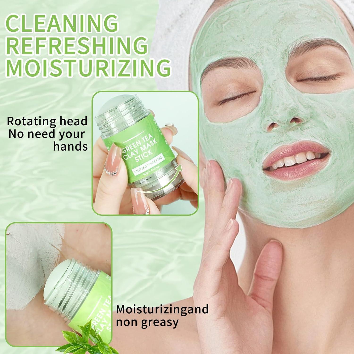 Máscara Facial de Arcilla de Té Verde GUOYAOLIFU 99g