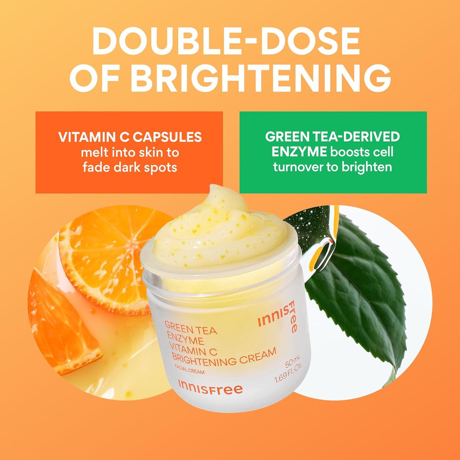 Crema Iluminadora de Vitamina C innisfree 50ml - Hidratante Facial
