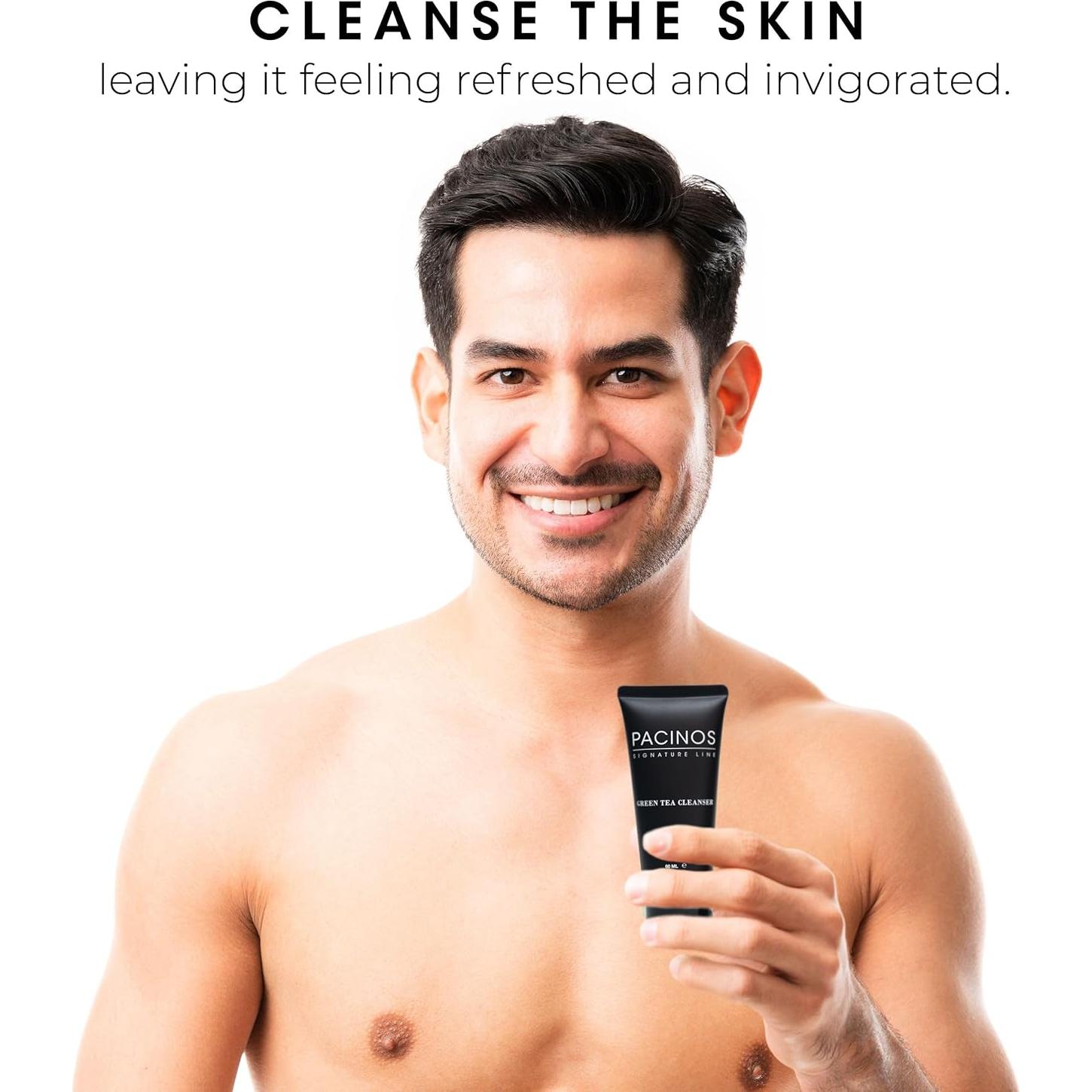 Limpiador Facial de Té Verde Pacinos 85g - Suave y Antioxidante