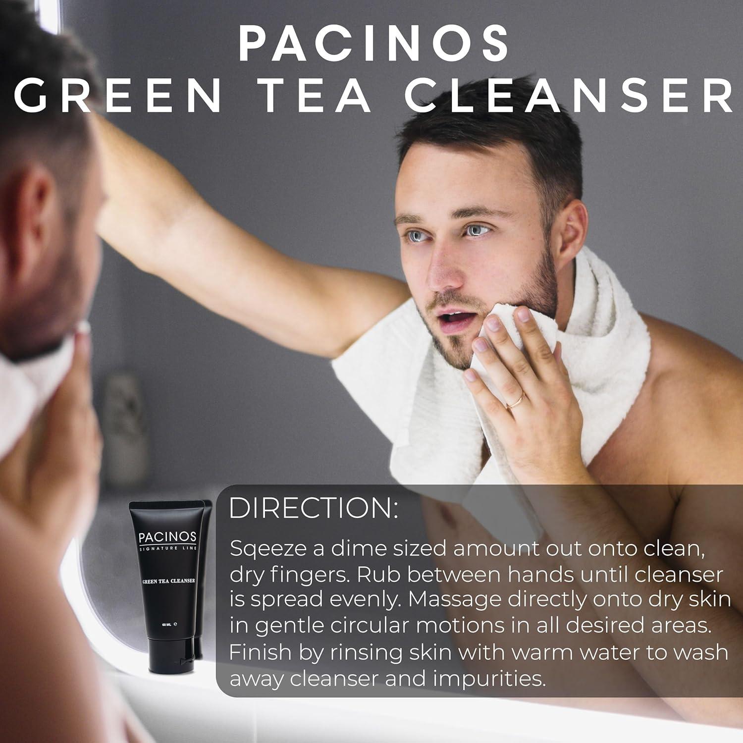 Limpiador Facial de Té Verde Pacinos 85g - Suave y Antioxidante