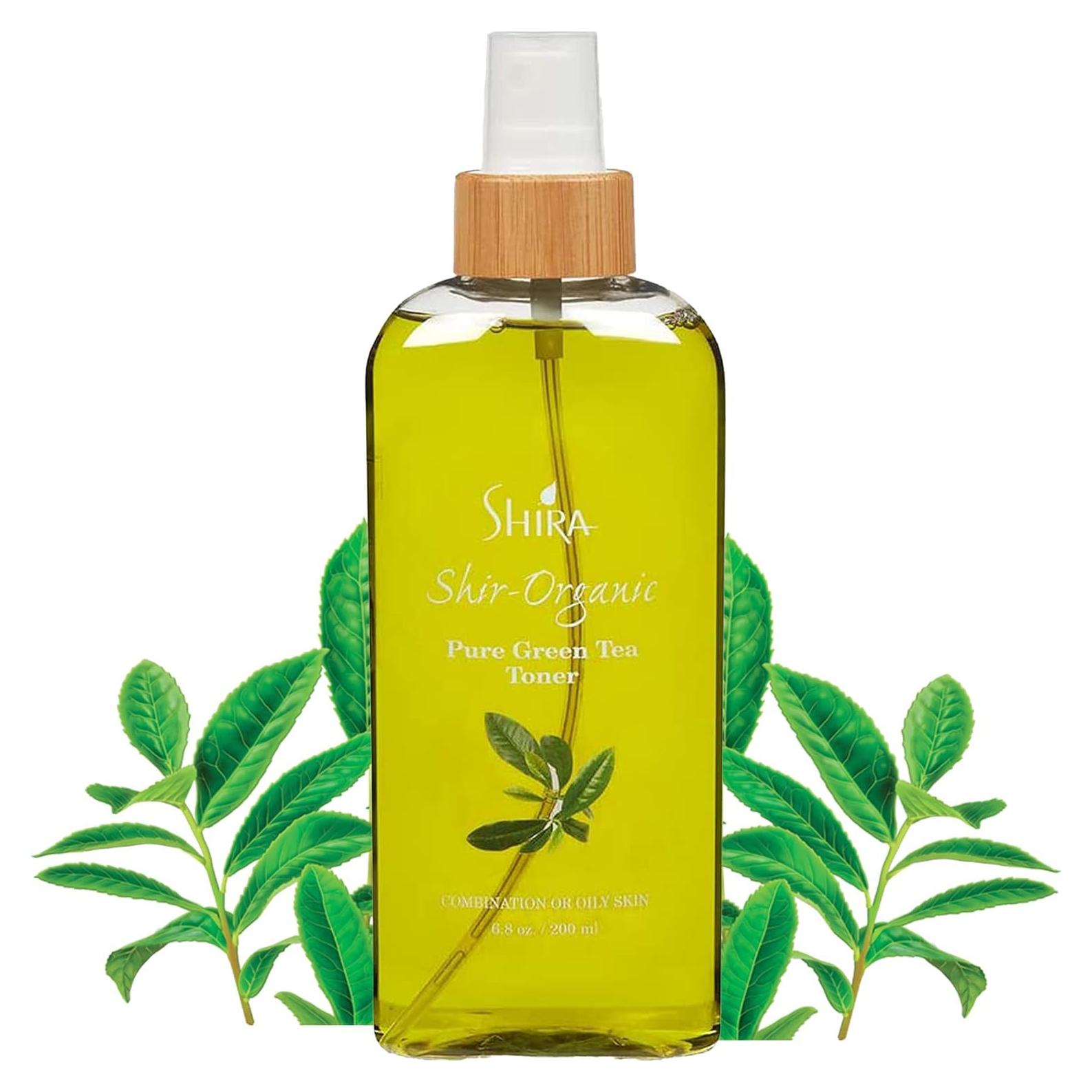 Tónico Facial Orgánico Shira de Té Verde 200ml - Hidratante