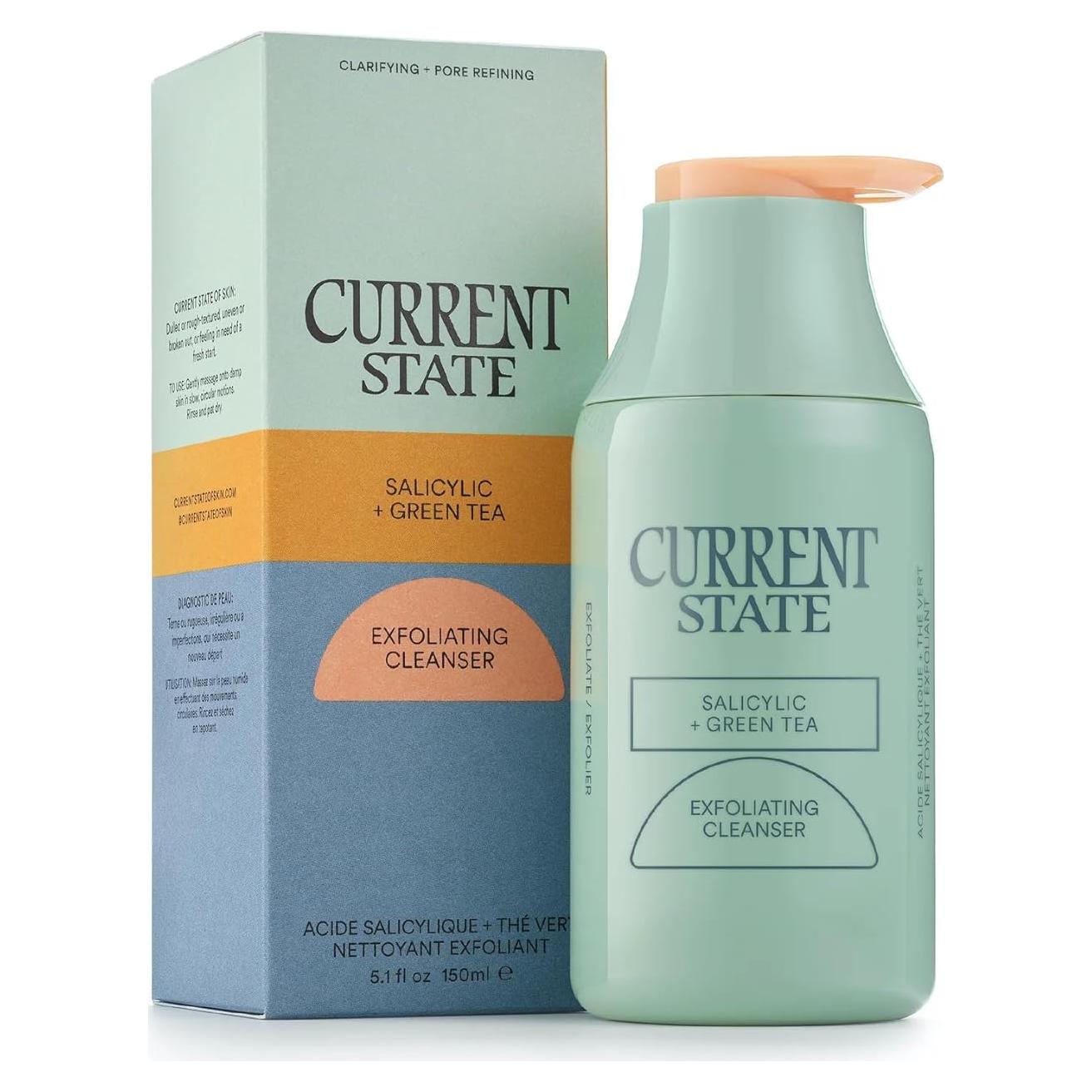 Limpiador Exfoliante Facial Current State 151.4 ml - Ácido Salicílico 2% y Té Verde