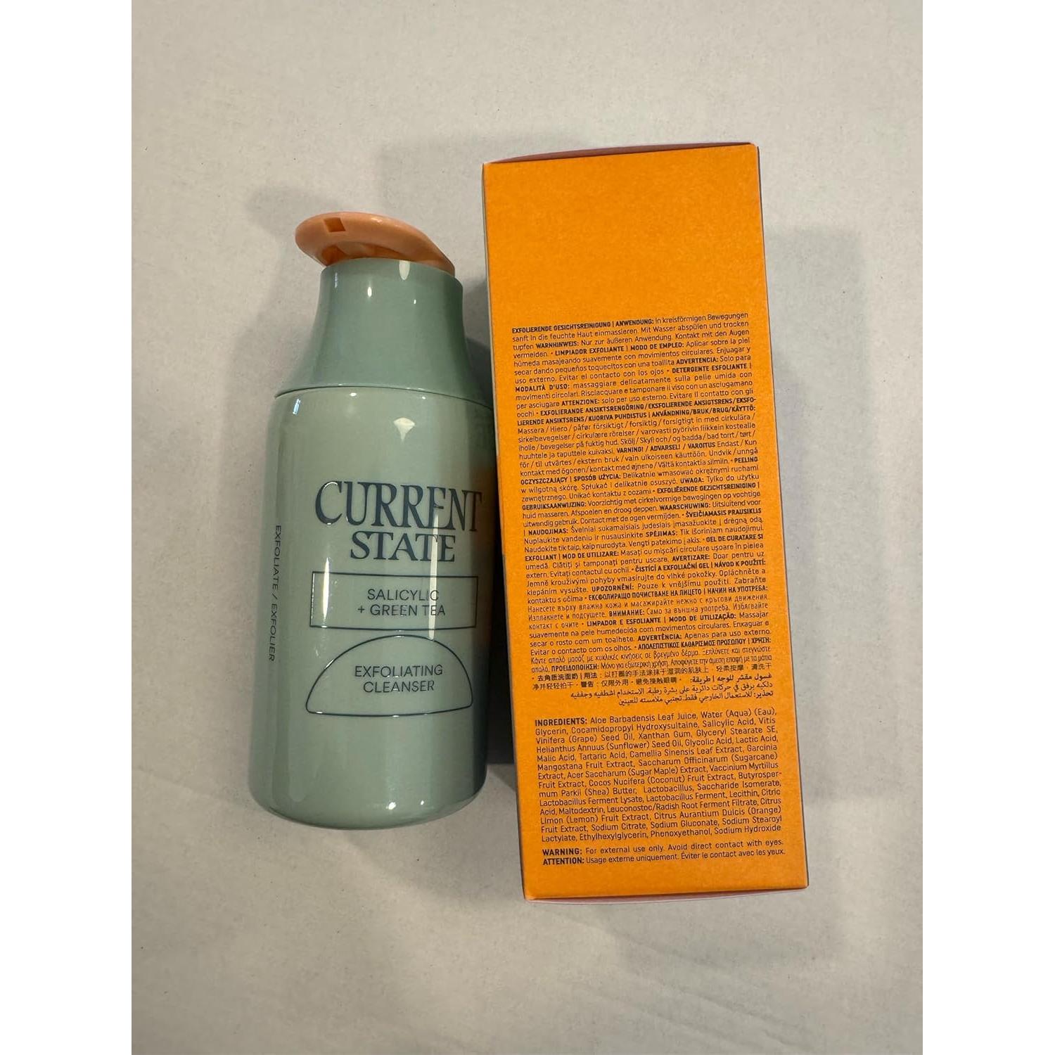 Limpiador Exfoliante Facial Current State 151.4 ml - Ácido Salicílico 2% y Té Verde