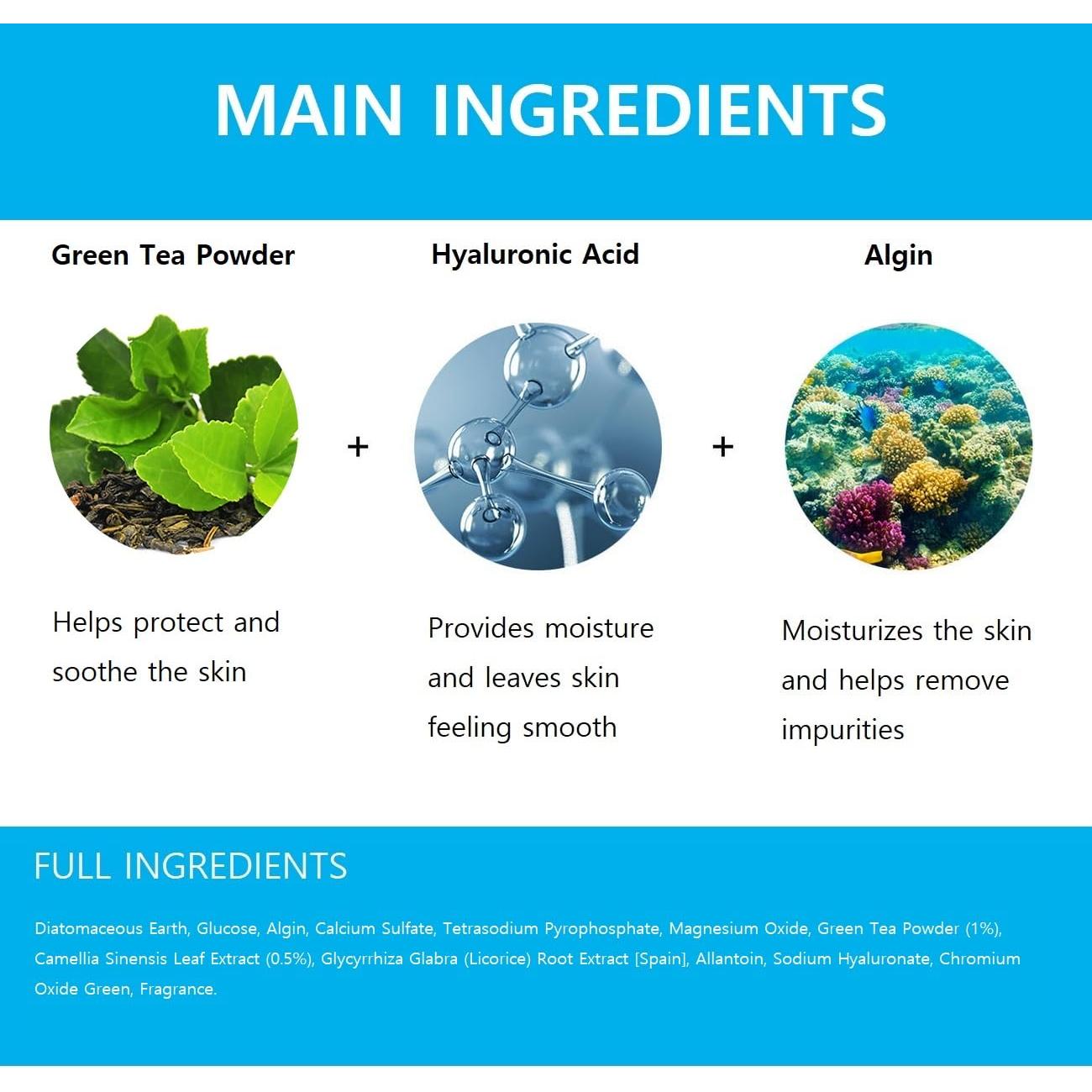 Máscara de Modelado Anskin 240g - Té Verde Hidratante