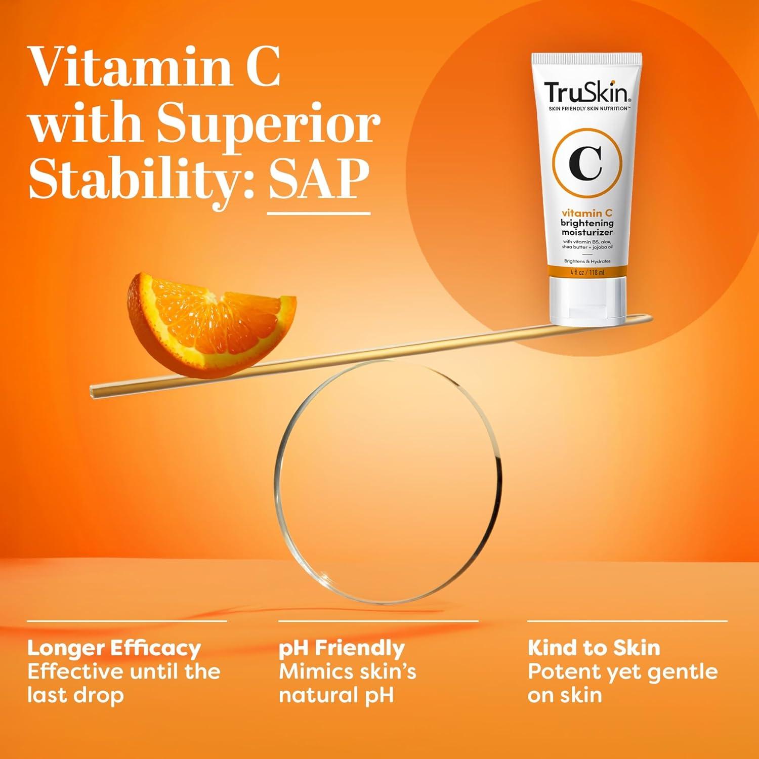 Crema Facial Hidratante Vitamina C TruSkin 118 ml - Antienvejecimiento