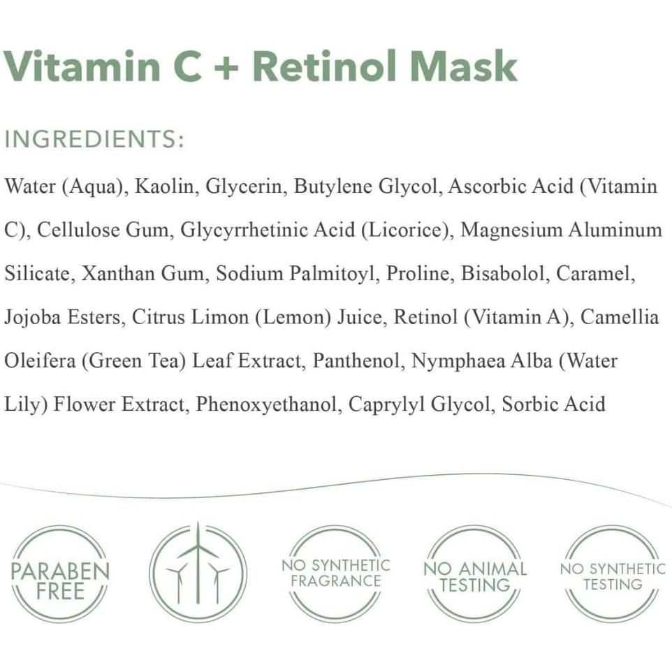 Máscara Exfoliante de Arcilla Kaolin emerginC 50 ml Vitamina C Retinol