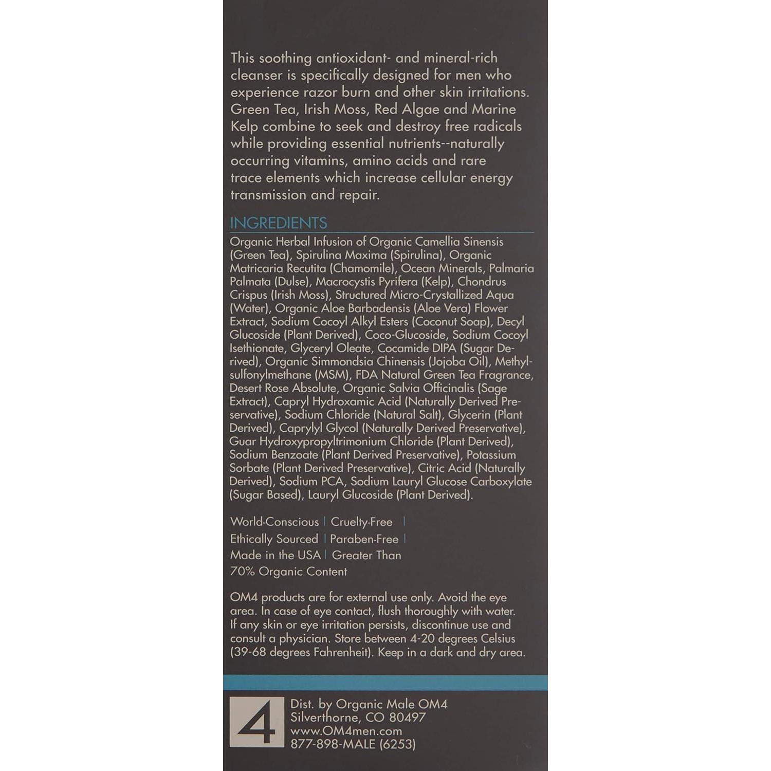 Gel Limpiador Orgánico OM4 para Piel Sensible - 142g