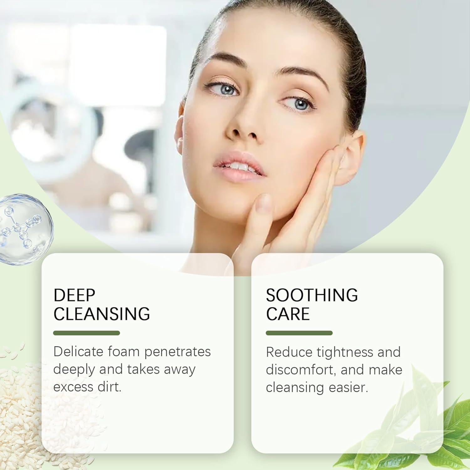 Limpiador Facial de Té Verde Flobow 117g - Piel Grasa y Acné