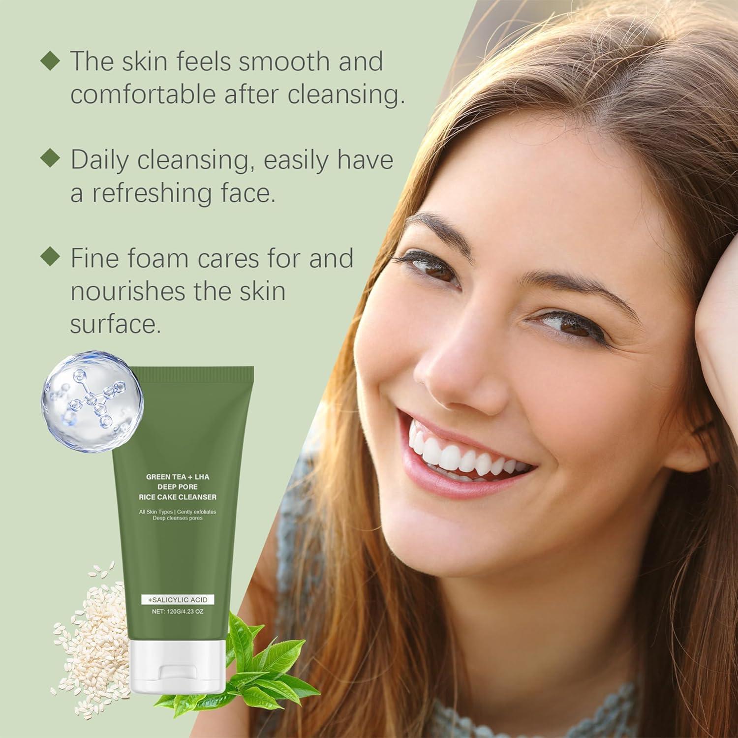 Limpiador Facial de Té Verde Flobow 117g - Piel Grasa y Acné