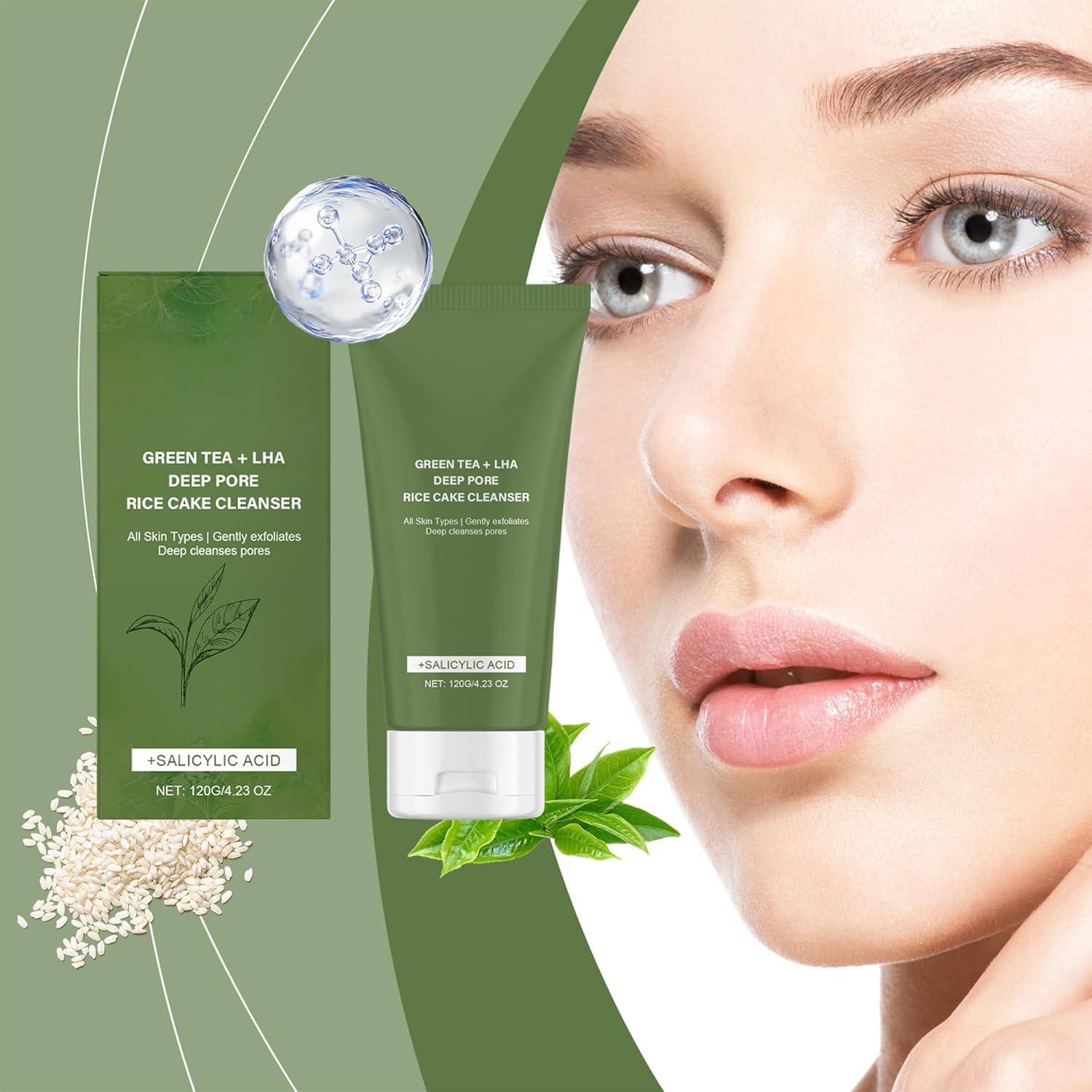 Limpiador Facial de Té Verde Flobow 117g - Piel Grasa y Acné