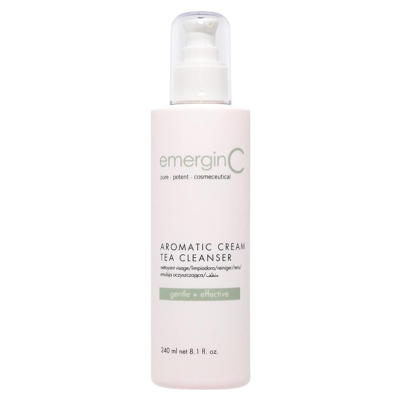 Crema Limpiadora Facial Suave emerginC 240 ml - Té Verde y Manzanilla