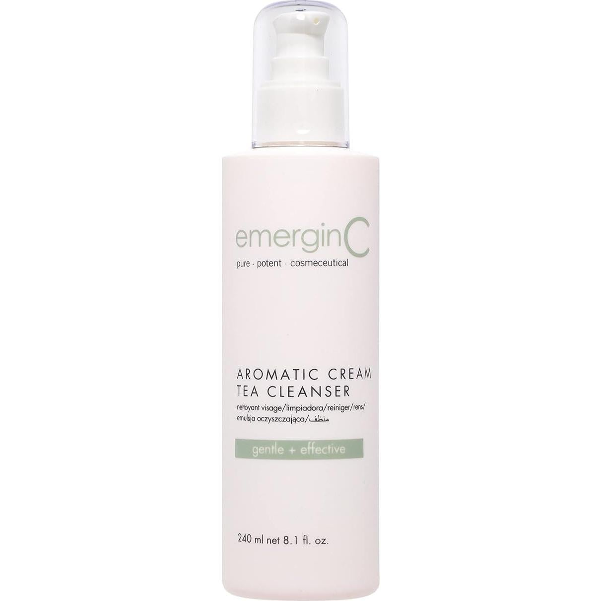 Crema Limpiadora Facial Suave emerginC 240 ml - Té Verde y Manzanilla