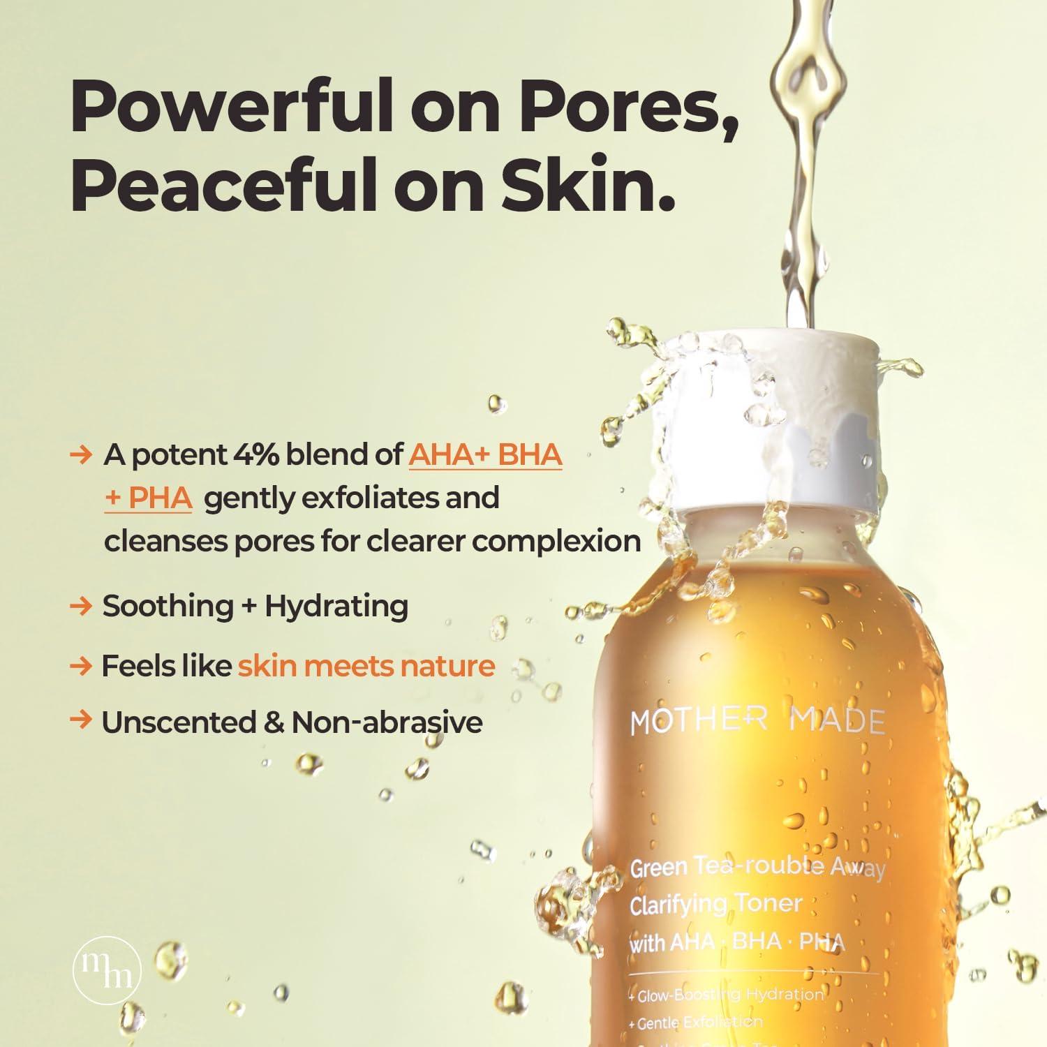 Tónico Facial Clarificante MOTHER MADE Té Verde 150 ml AHA BHA PHA