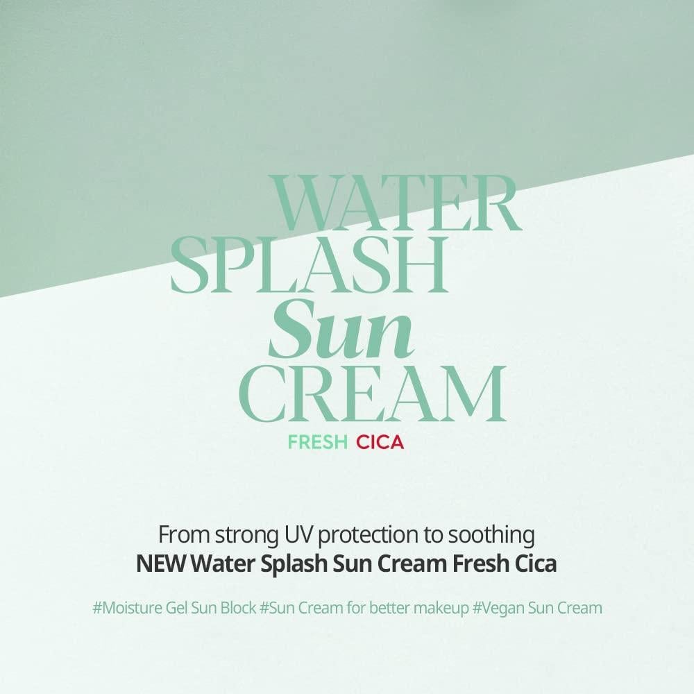 Crema Solar Espoir Water Splash Cica 60 ml SPF50+ Vegana