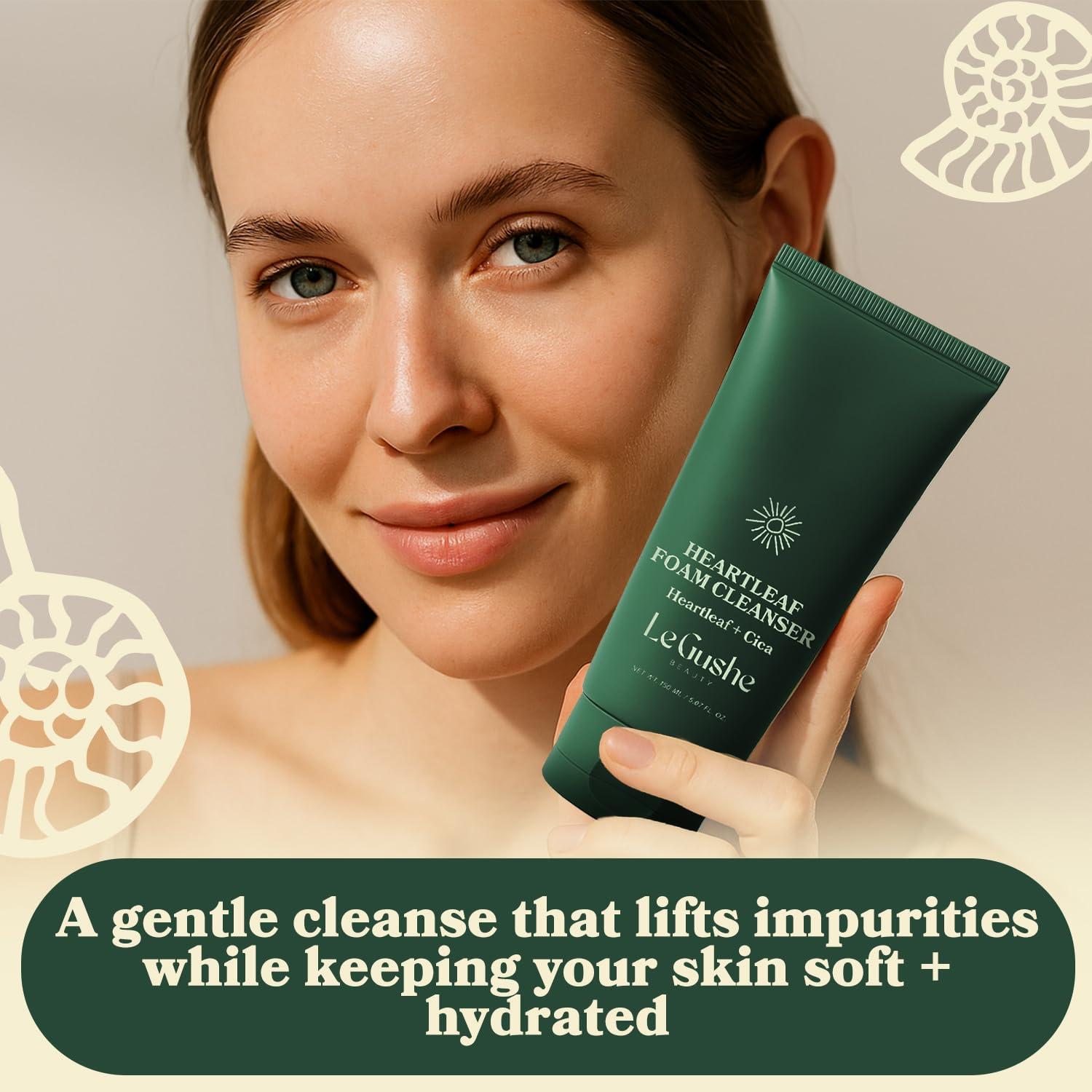 Limpiador Facial Espumoso LE GUSHE 150 ml - Cica y Ácido Hialurónico