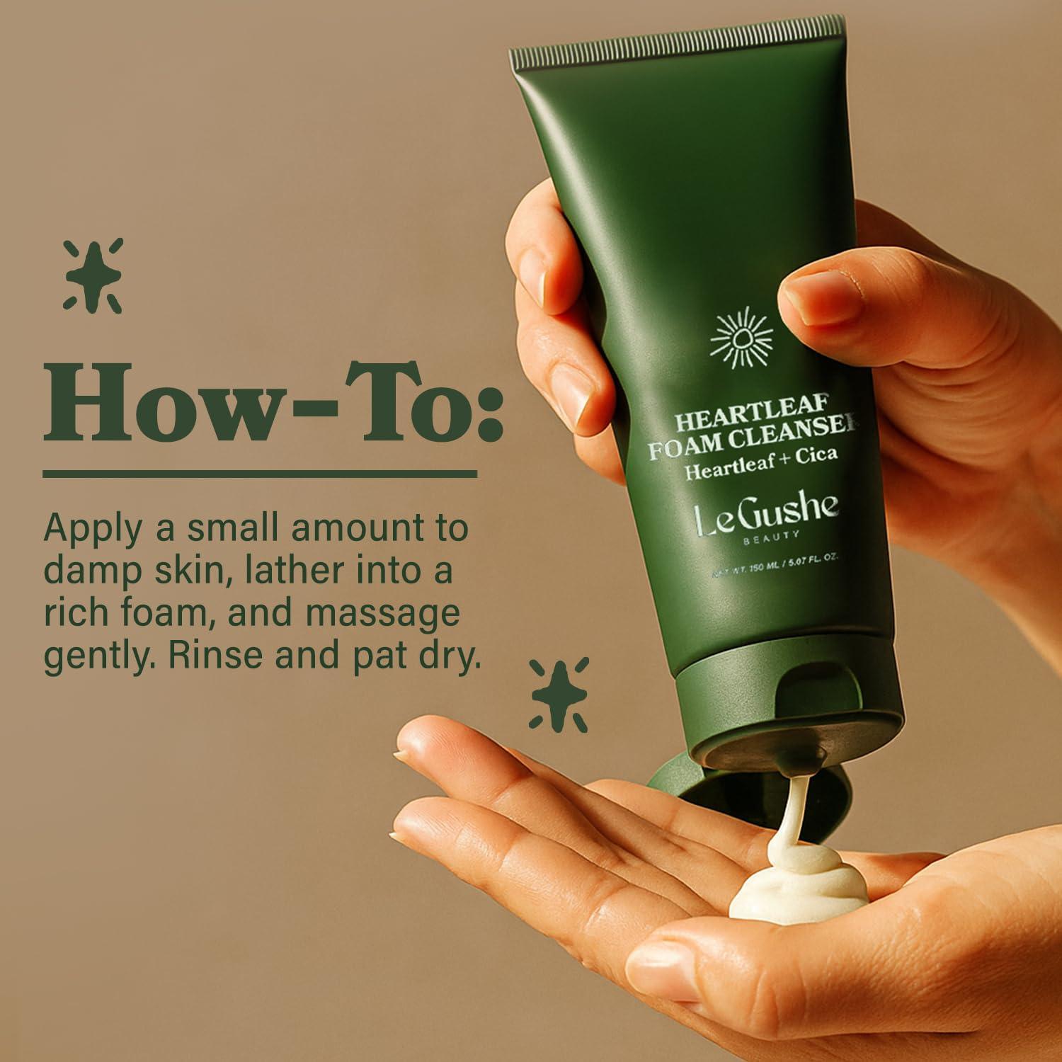 Limpiador Facial Espumoso LE GUSHE 150 ml - Cica y Ácido Hialurónico