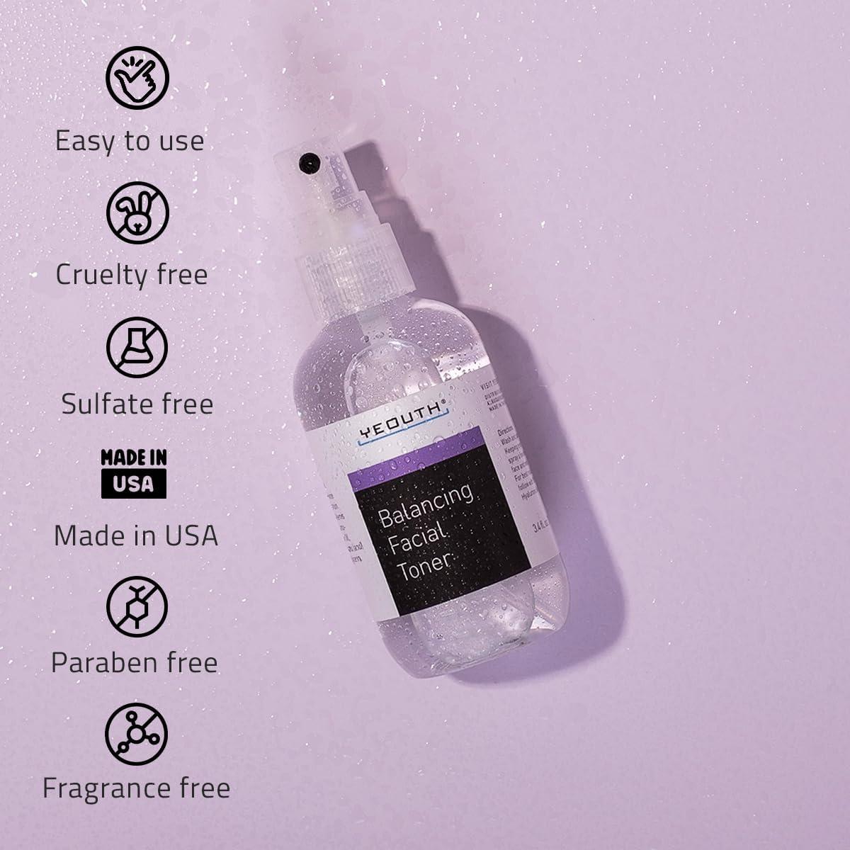 Tónico Hidratante Facial YEOUTH 100 ml con Manzanilla y Alantoína