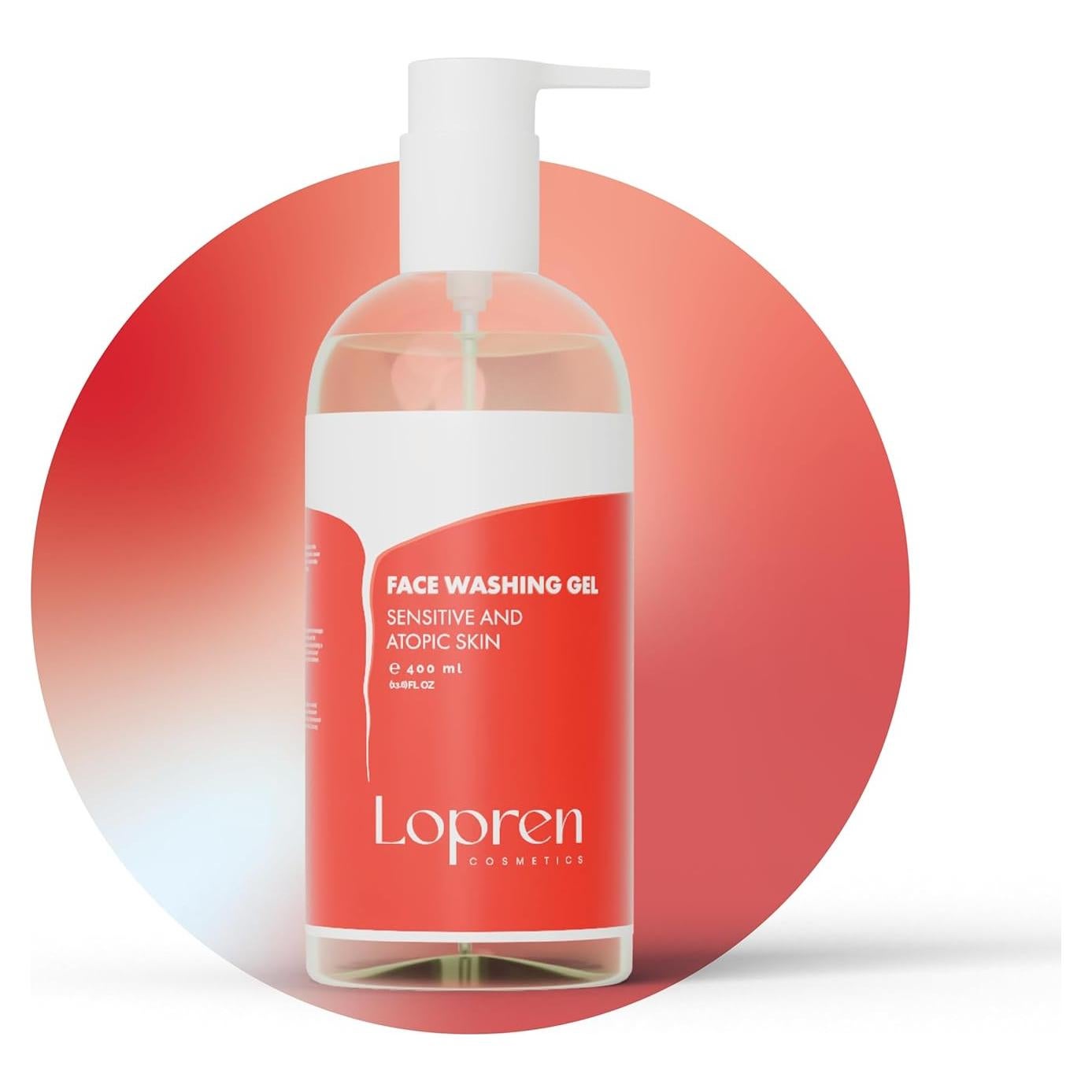 Gel Limpiador Facial Lopren 399.5 ml Piel Sensible Hidratante
