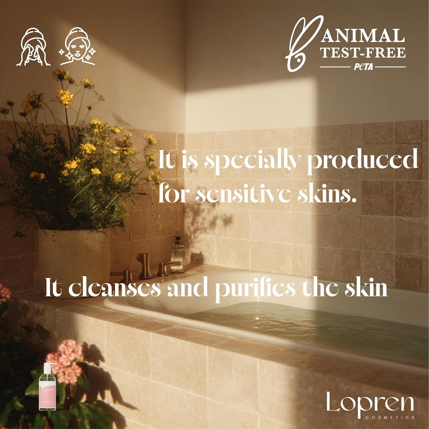 Gel Limpiador Facial Lopren 399.5 ml Piel Sensible Hidratante