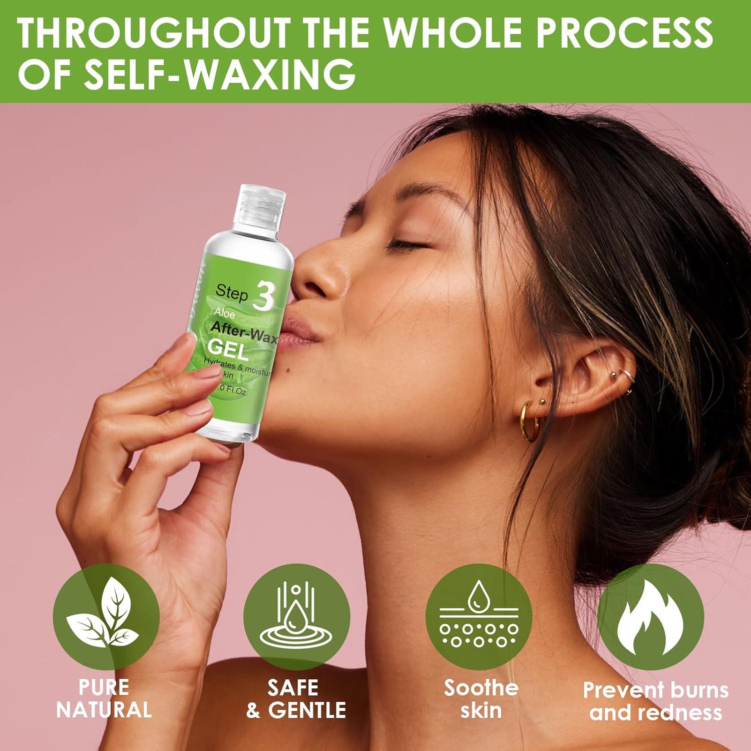 Kit de Cuidado de Piel Pre y Post Depilación VUEYAA - 3 Botellas