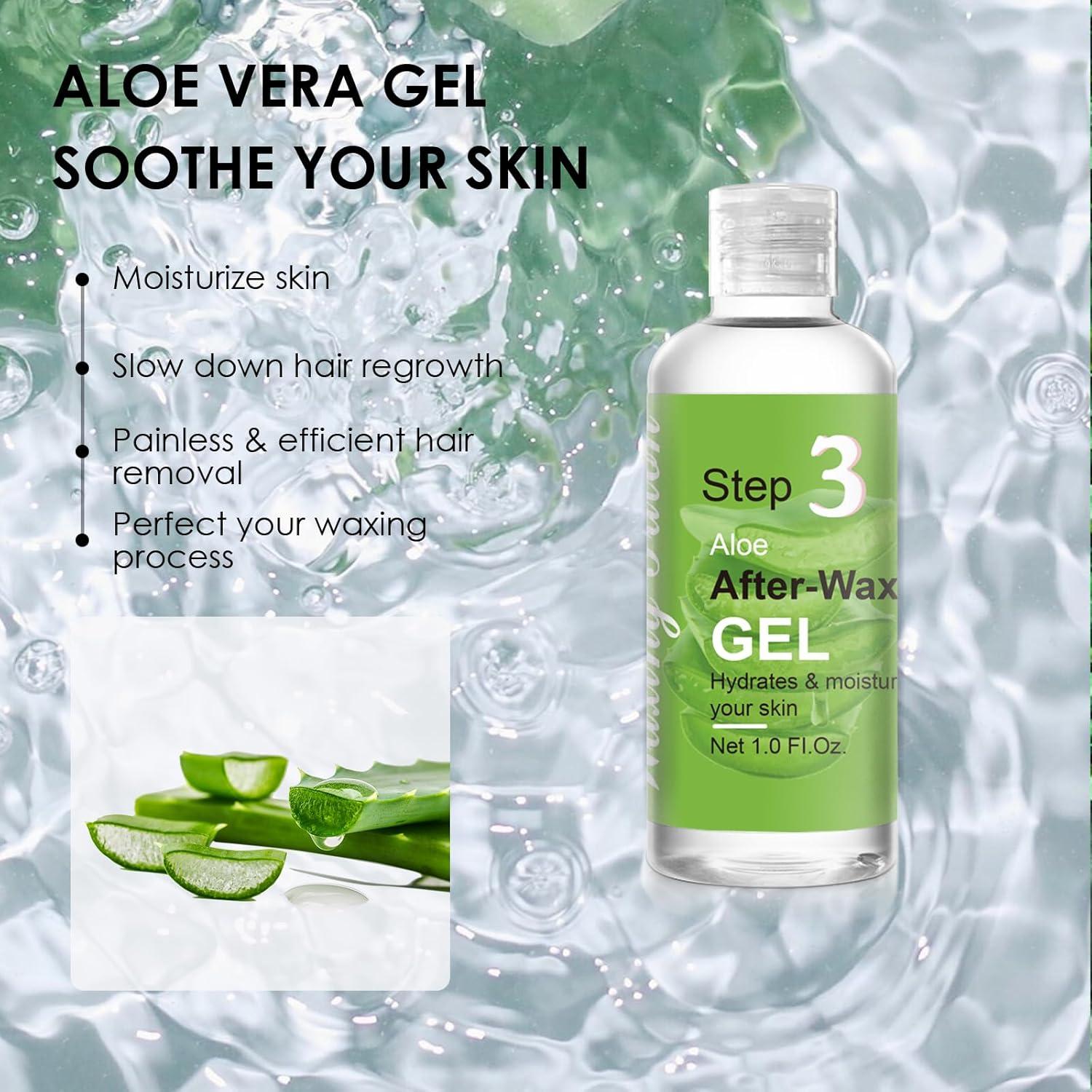 Kit de Cuidado de Piel Pre y Post Depilación VUEYAA - 3 Botellas