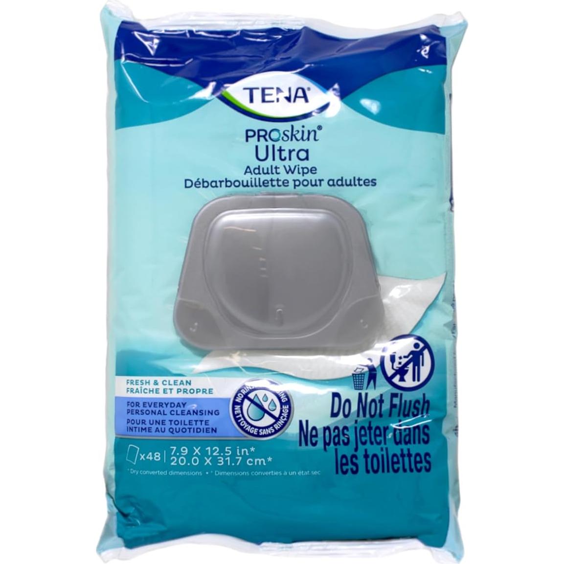 Toallitas para Incontinencia Tena Skincare 48 Unidades x3