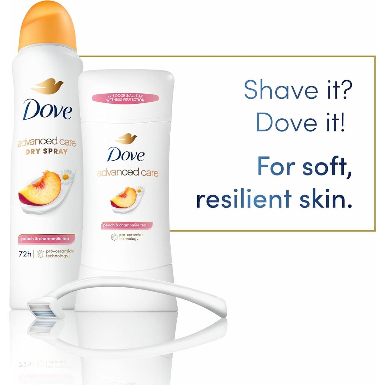 Desodorante Antitranspirante Dove 3x Pro Ceramida Durazno 425g