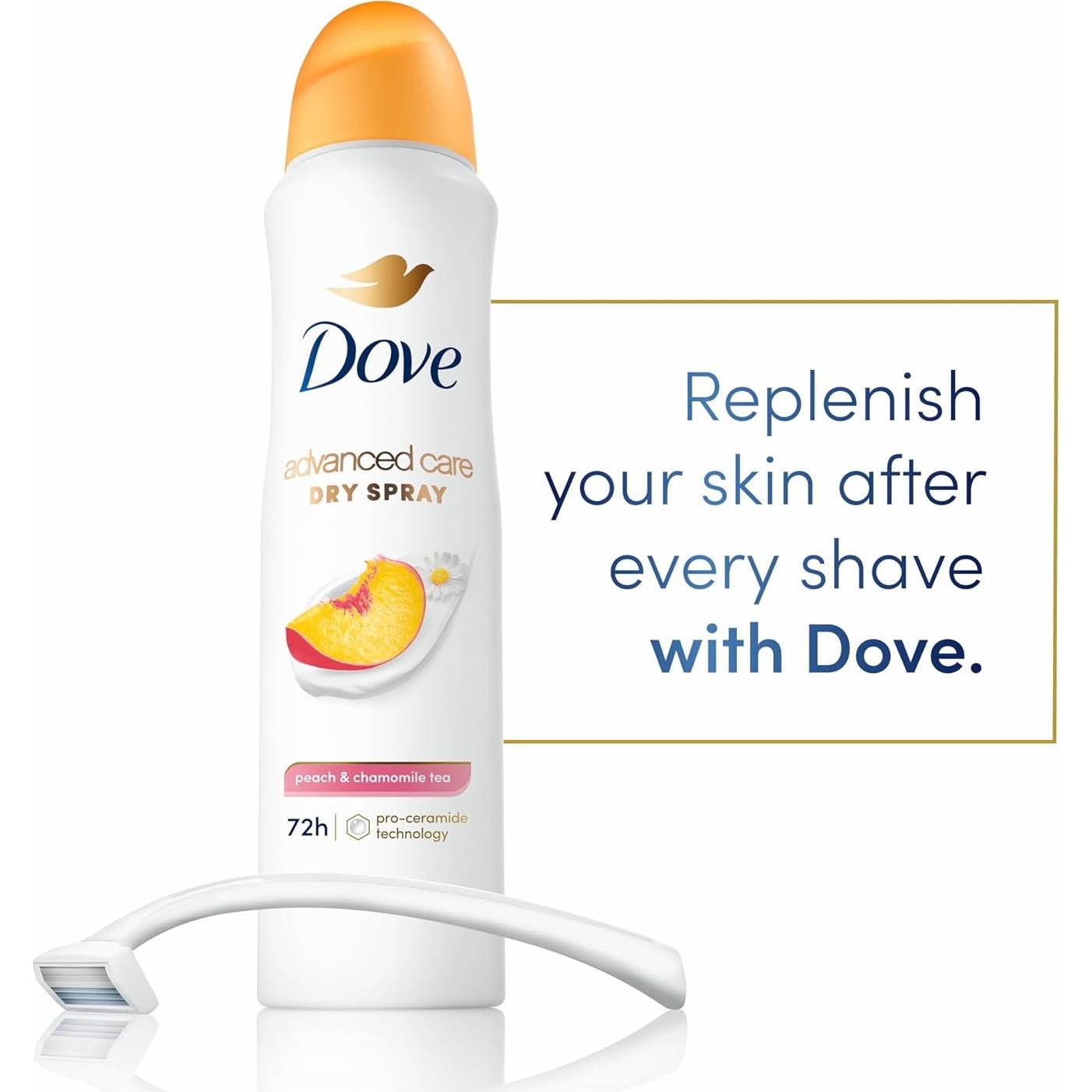 Desodorante Antitranspirante Dove 3x Pro Ceramida Durazno 425g