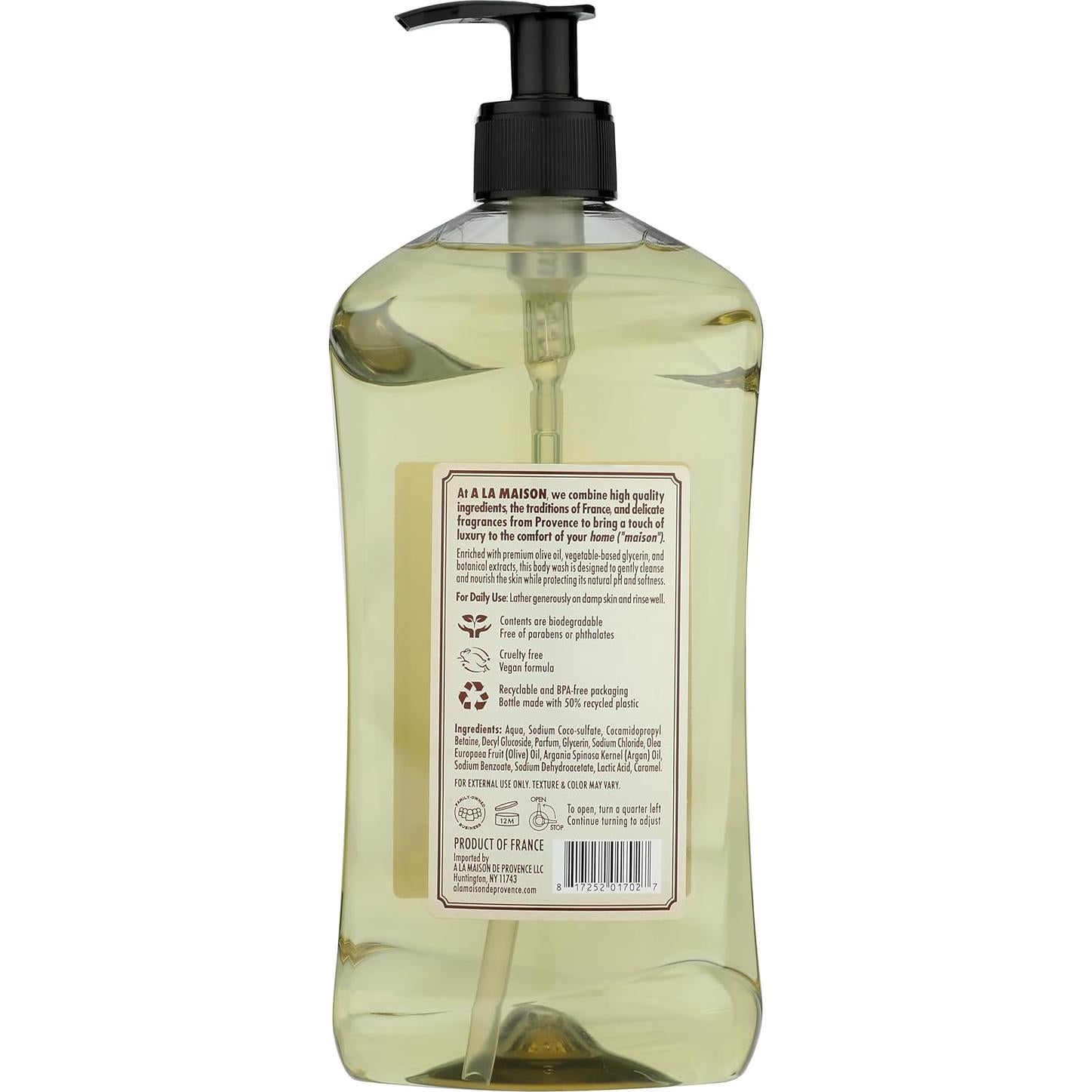 Jabón Corporal A LA MAISON Leche de Avena 750 ml