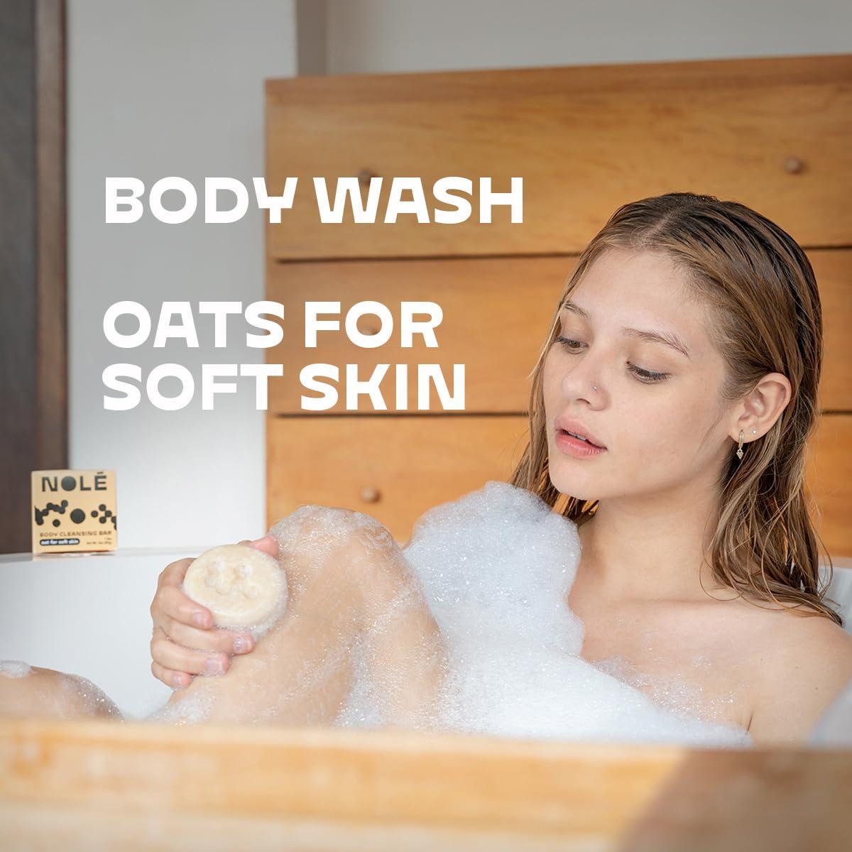 Barra de Jabón Corporal NOLE CARE Avena 85g - Hidratante y Exfoliante