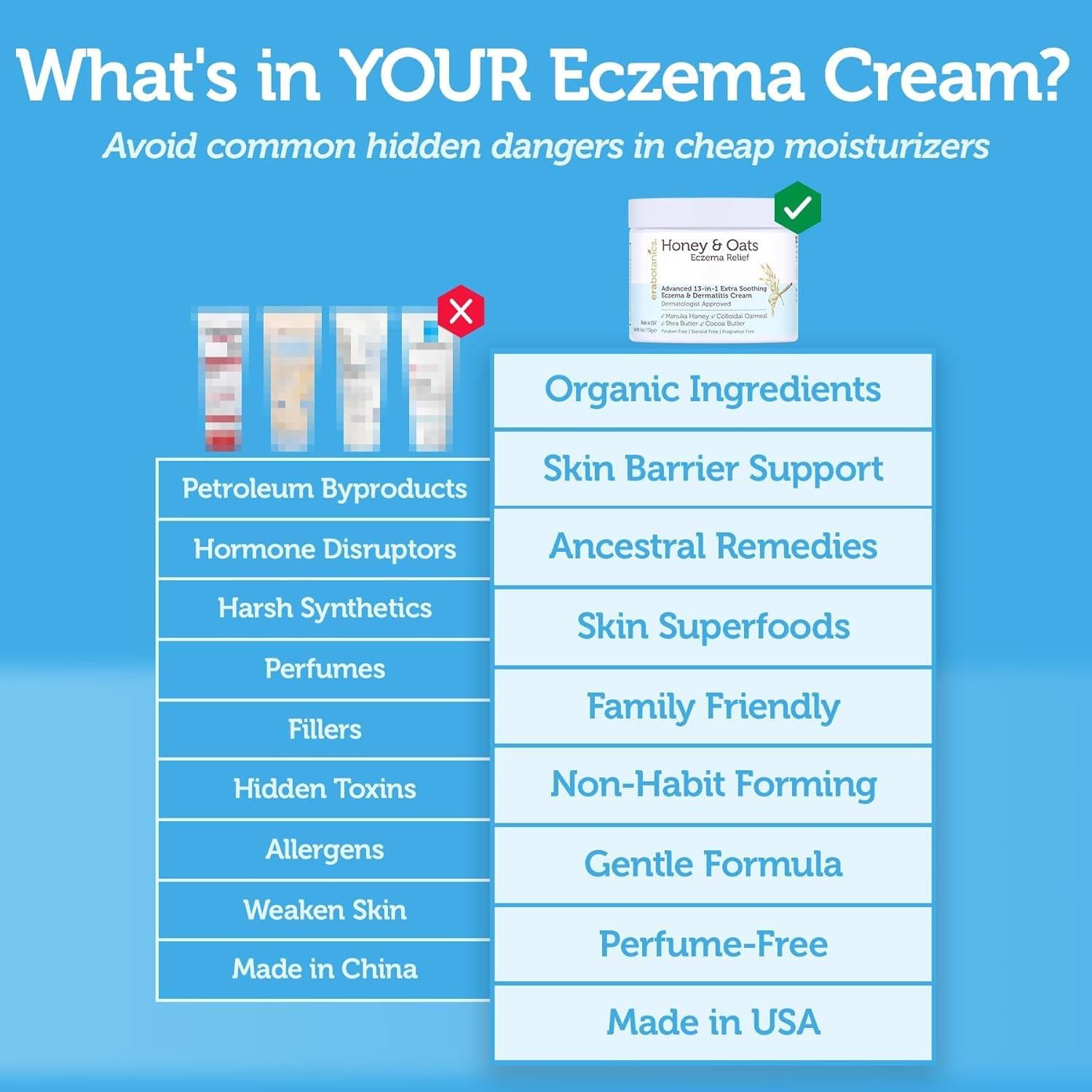 Crema para Eczema Era Organics con Miel de Manuka 113g