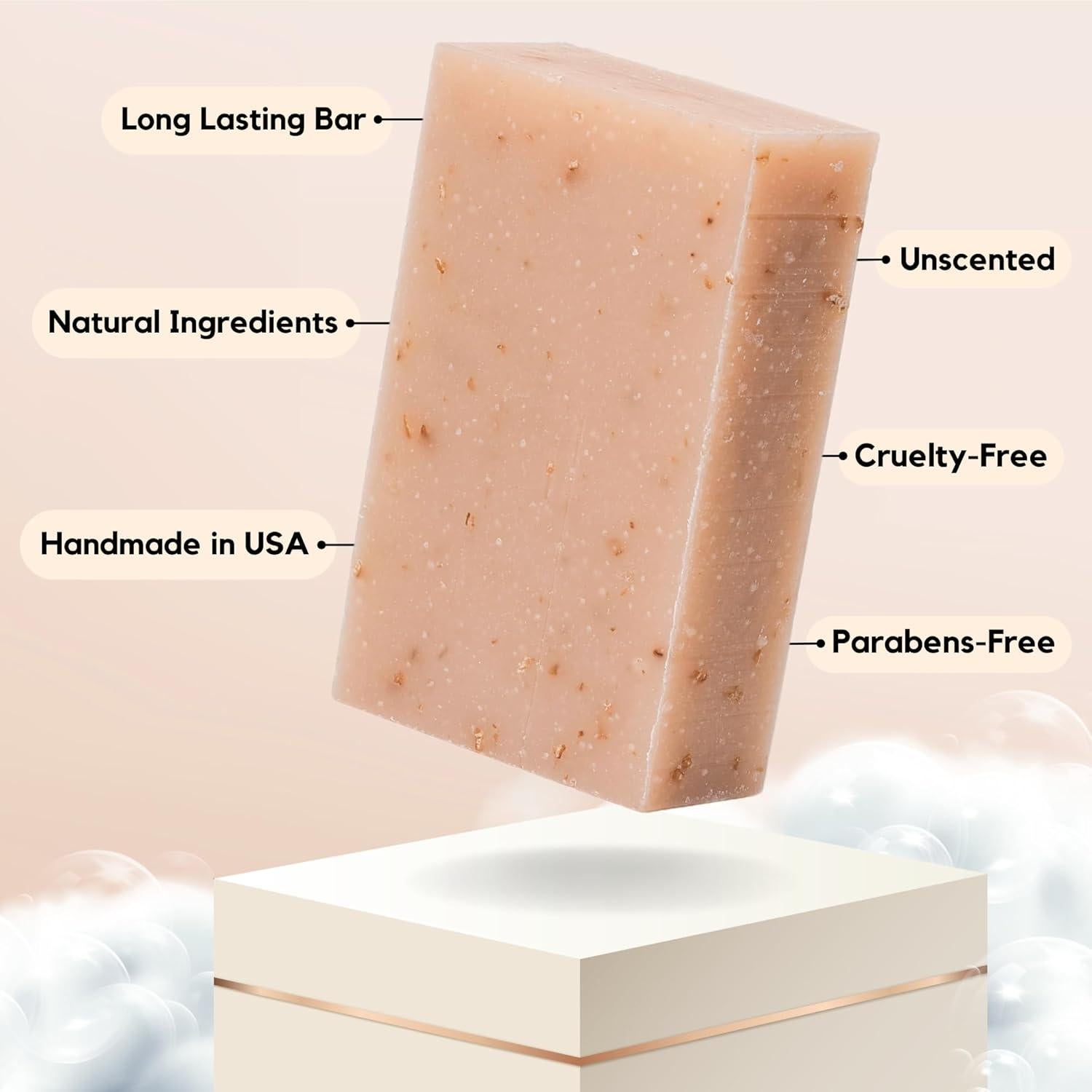 Jabón Natural de Avena ECO ROOTS - Hidratante 340g - 3 Pack