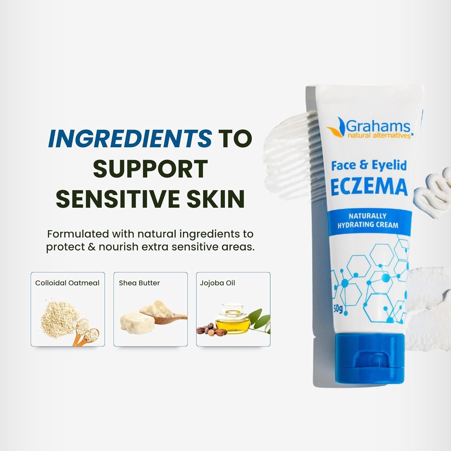Crema Natural para la Cara y Párpados Grahams 50g - Eczema